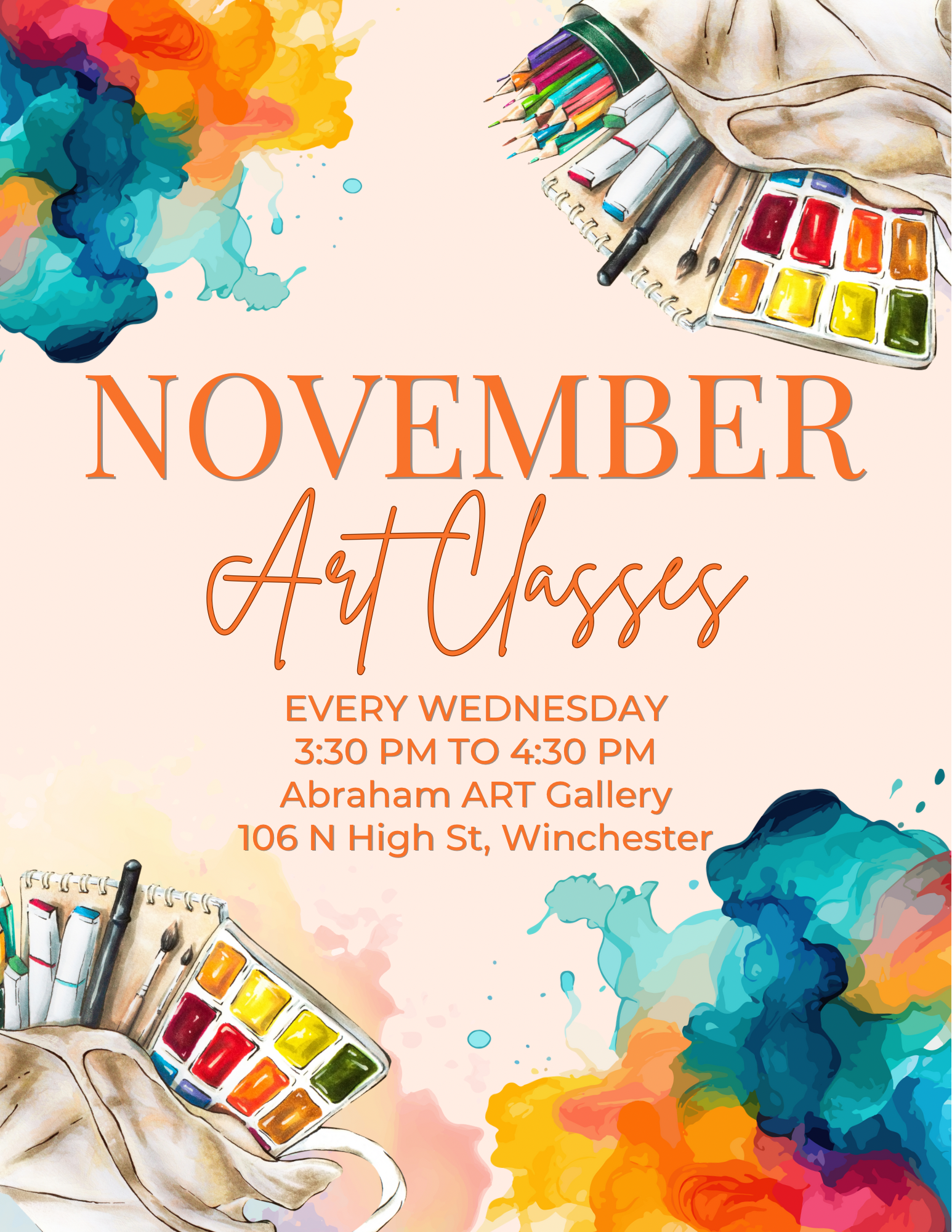 November Art Classes (Youth)