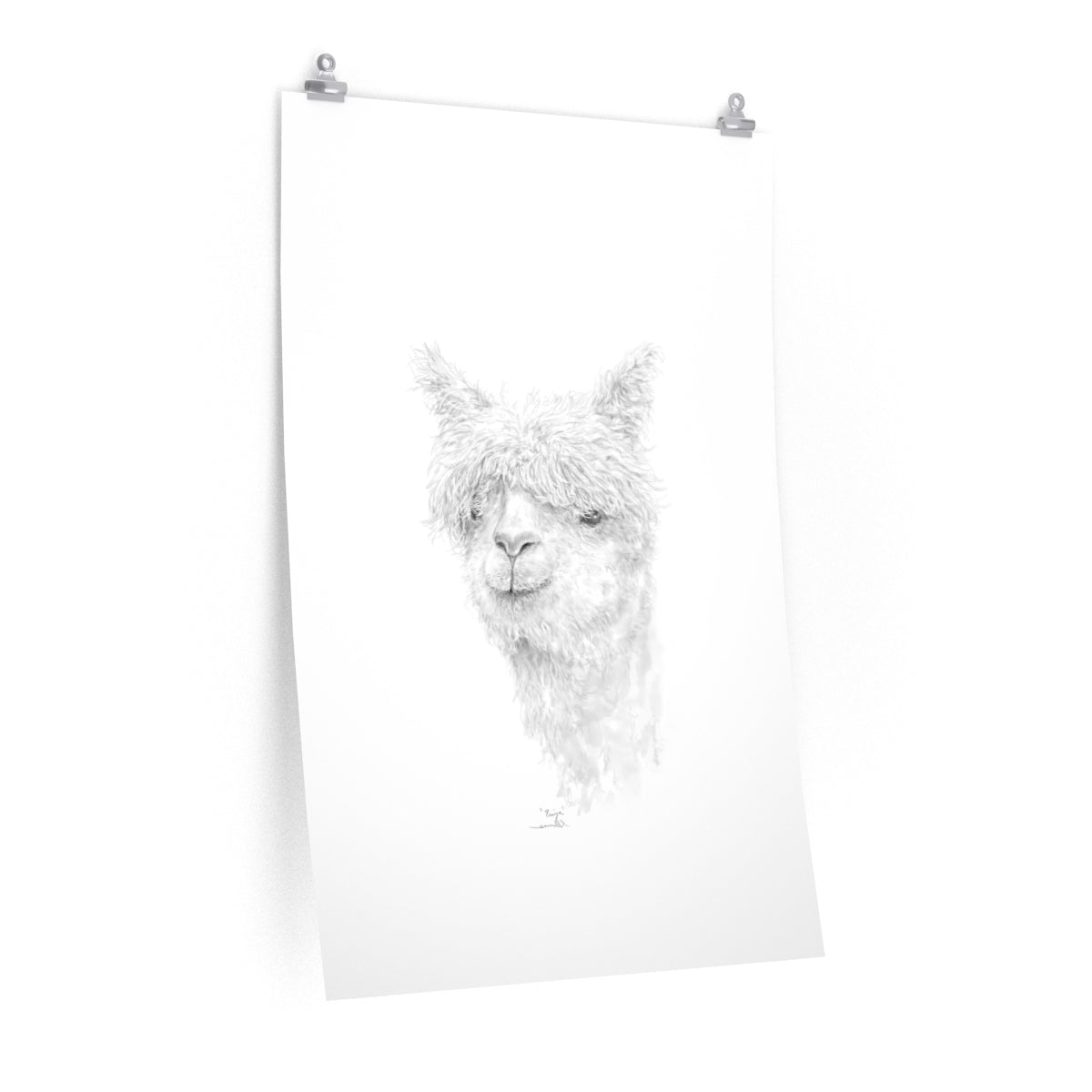 PRIYA Llama- Art Paper Print