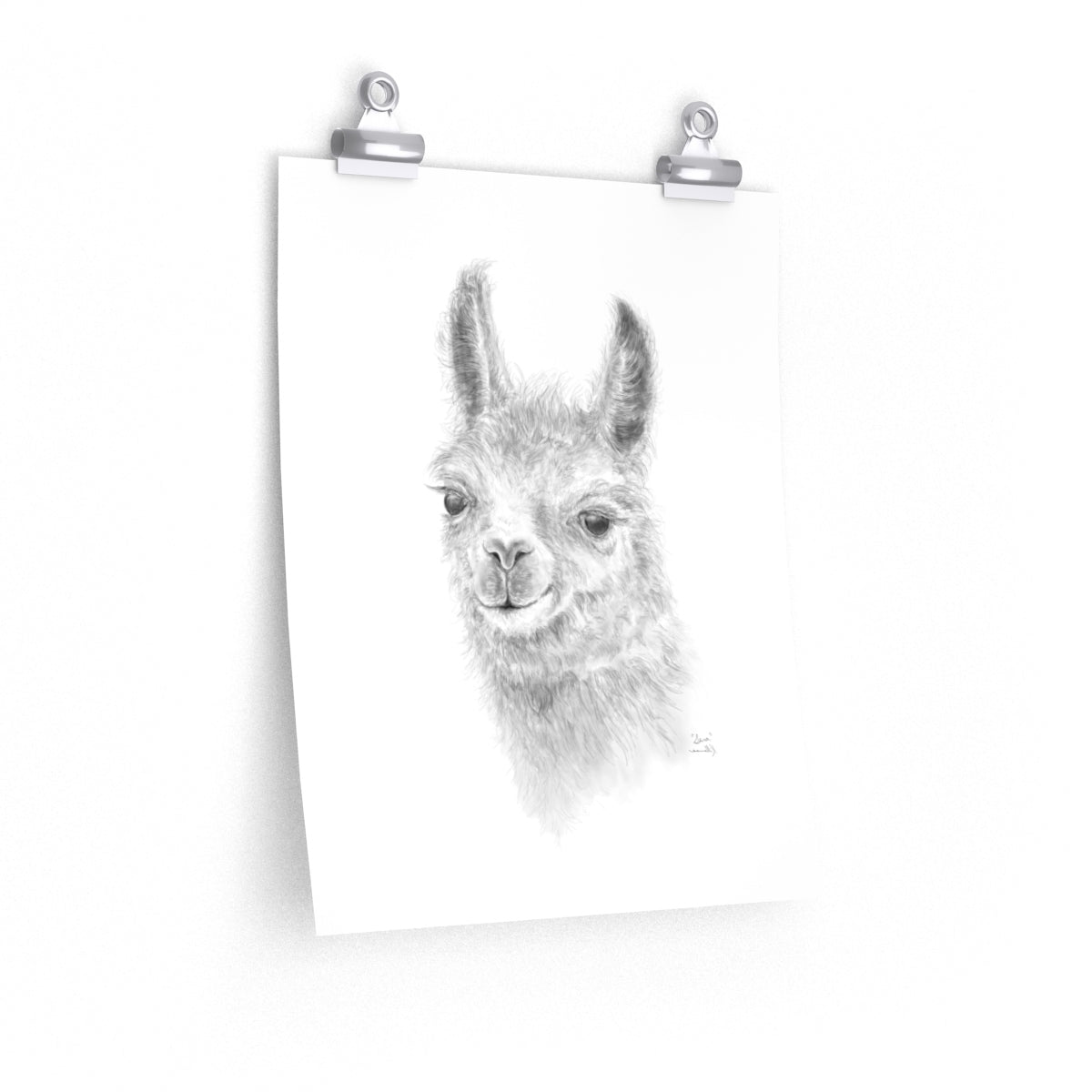 SARA Llama- Art Paper Print