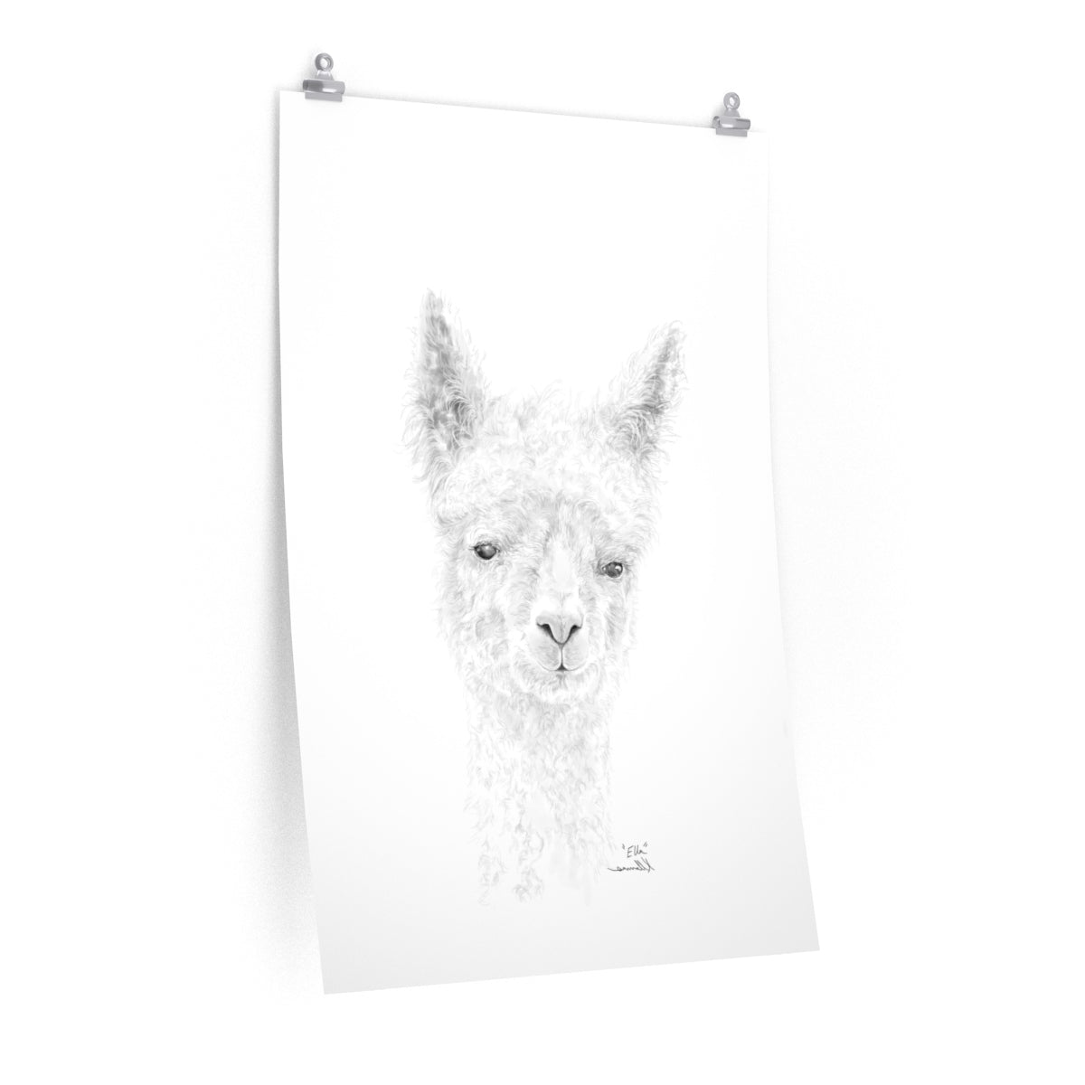 ELLA Llama- Art Paper Print