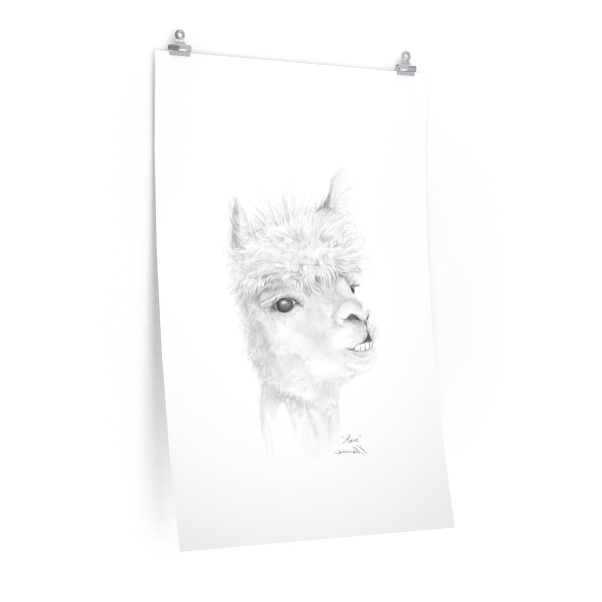 MARC Llama- Art Paper Print