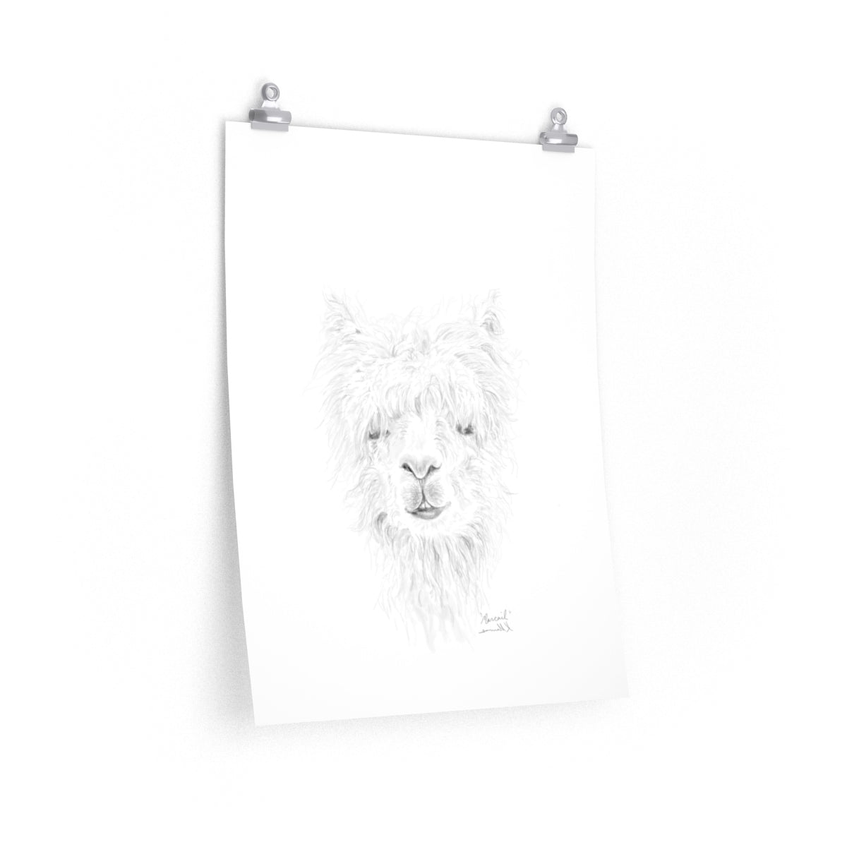 MARCAIL Llama- Art Paper Print