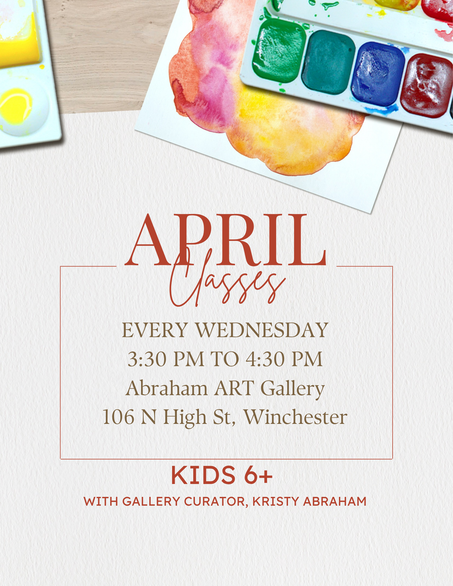 April Art Classes (Youth)