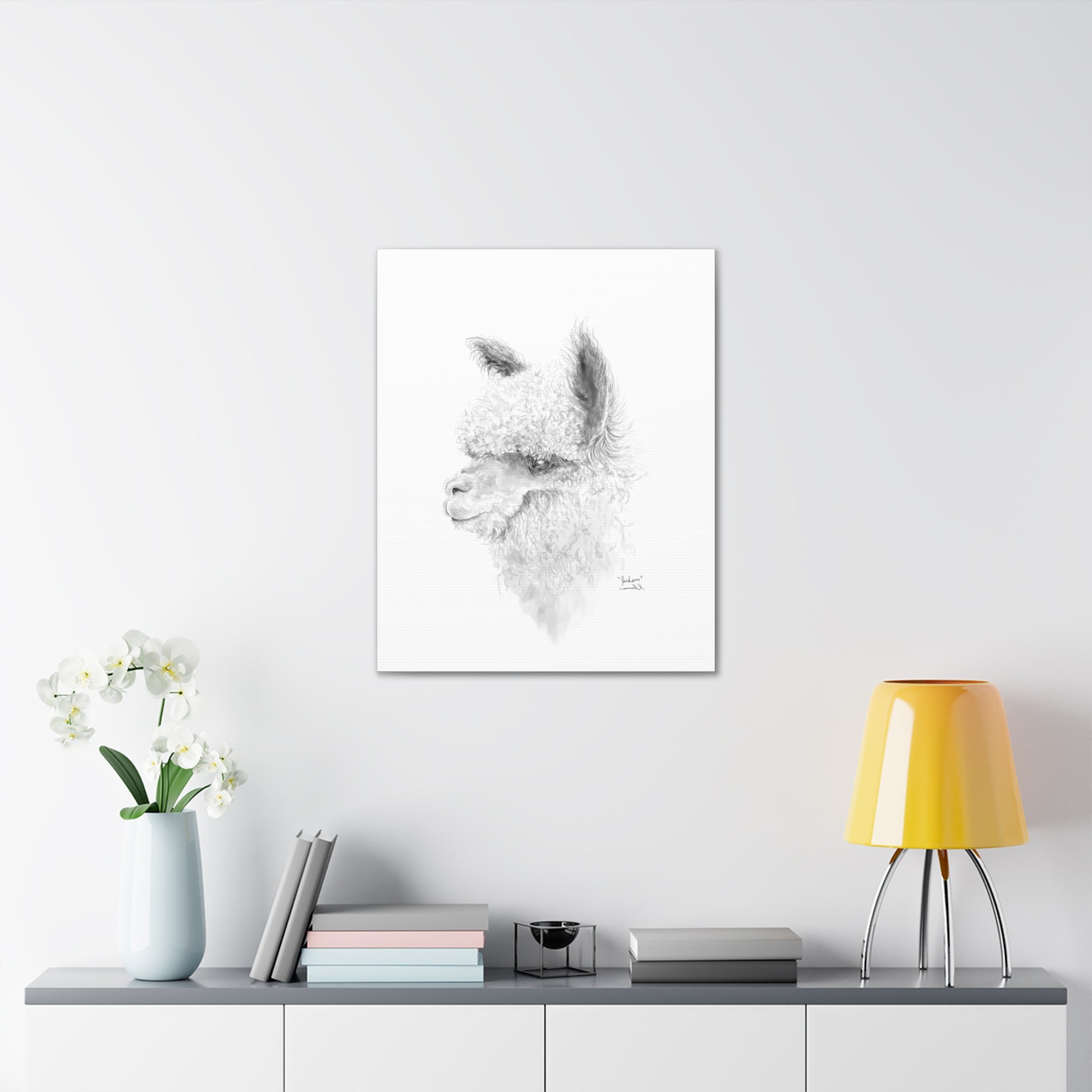 JACKSON Llama - Art Canvas