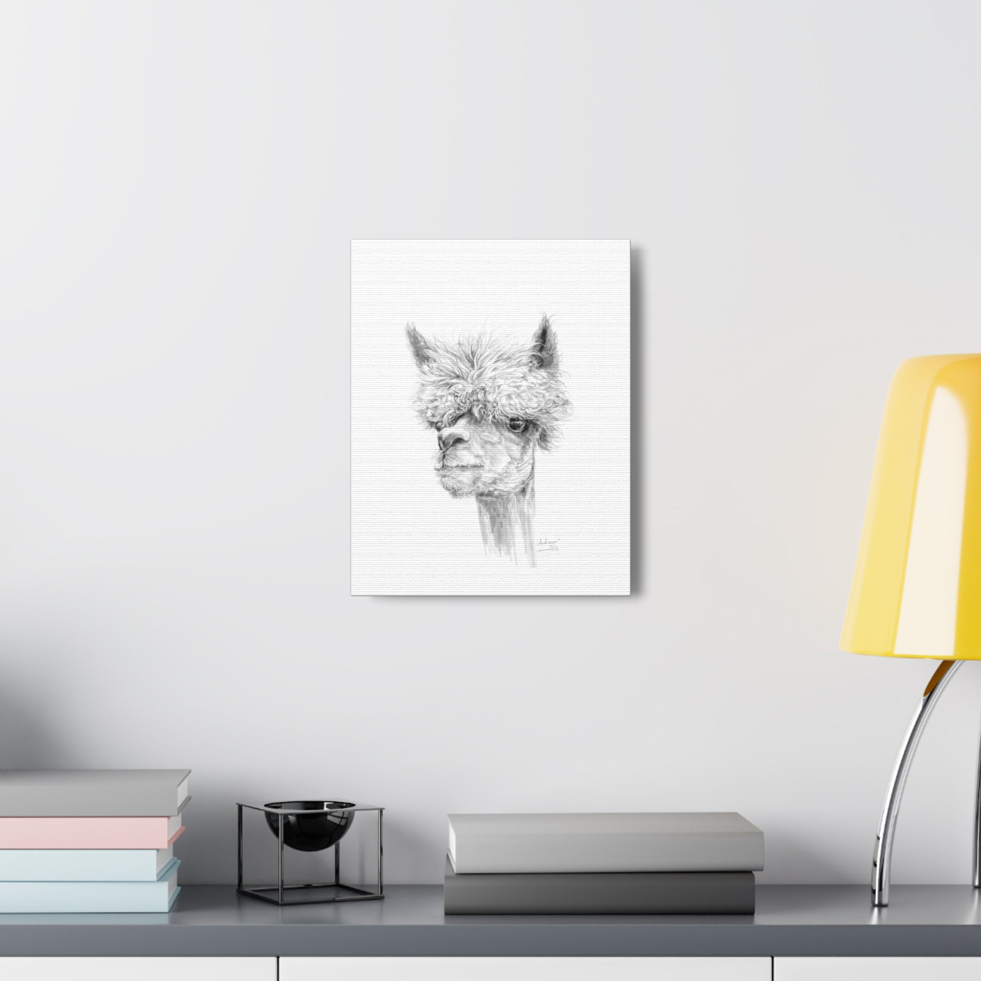 ANDREW llama- Art Canvas