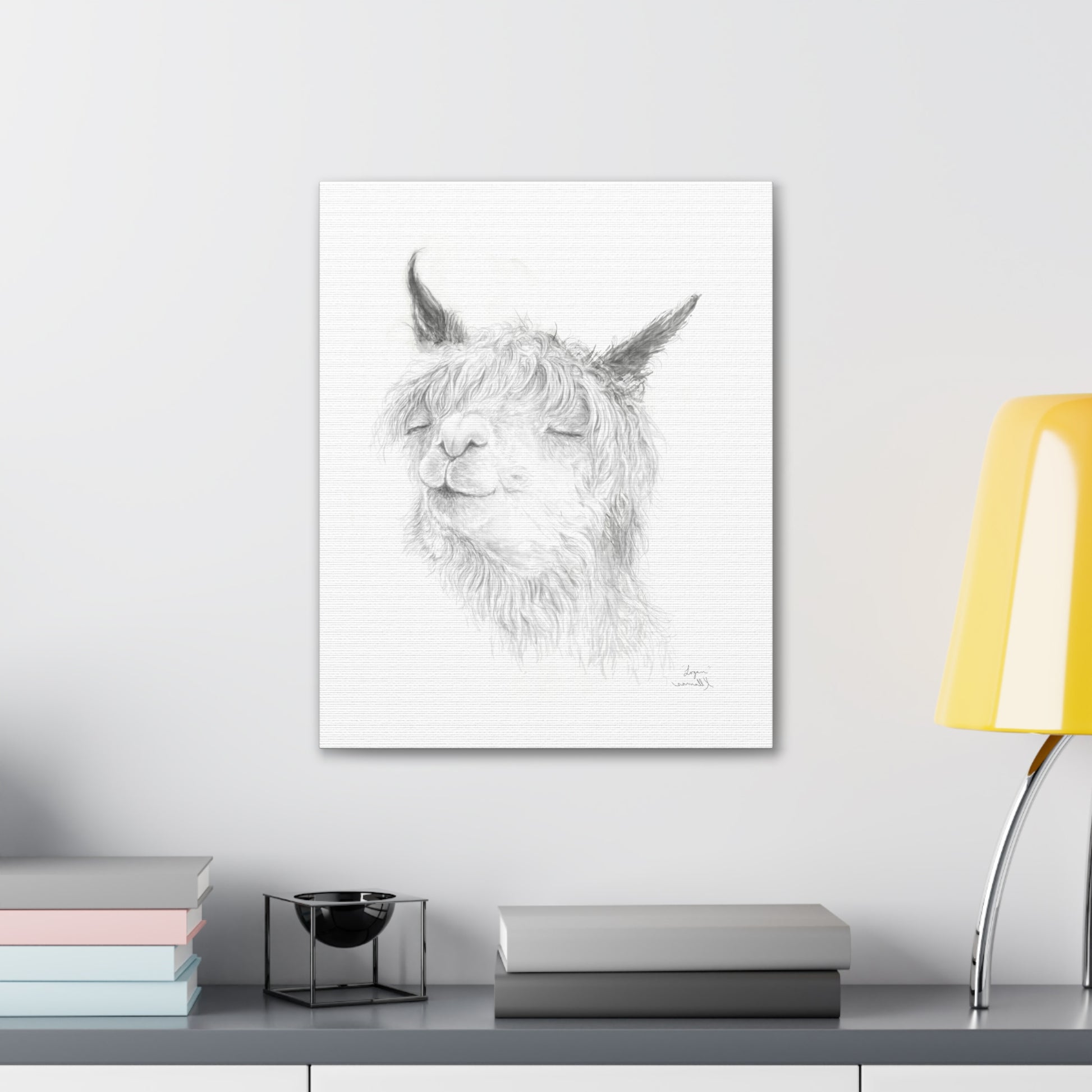 LOGAN Llama - Art Canvas