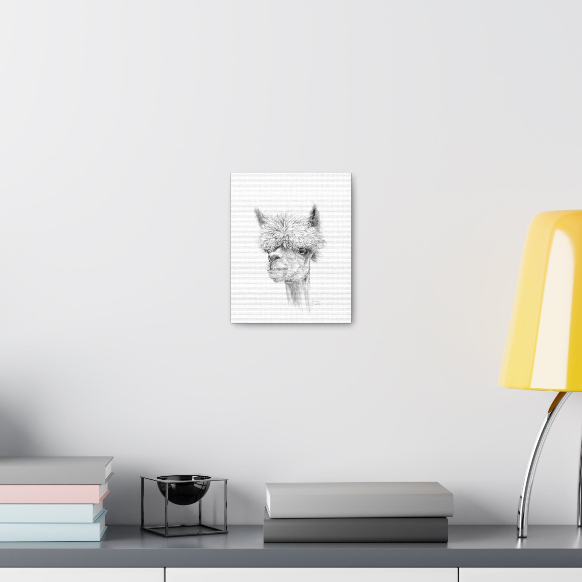 ANDREW llama- Art Canvas