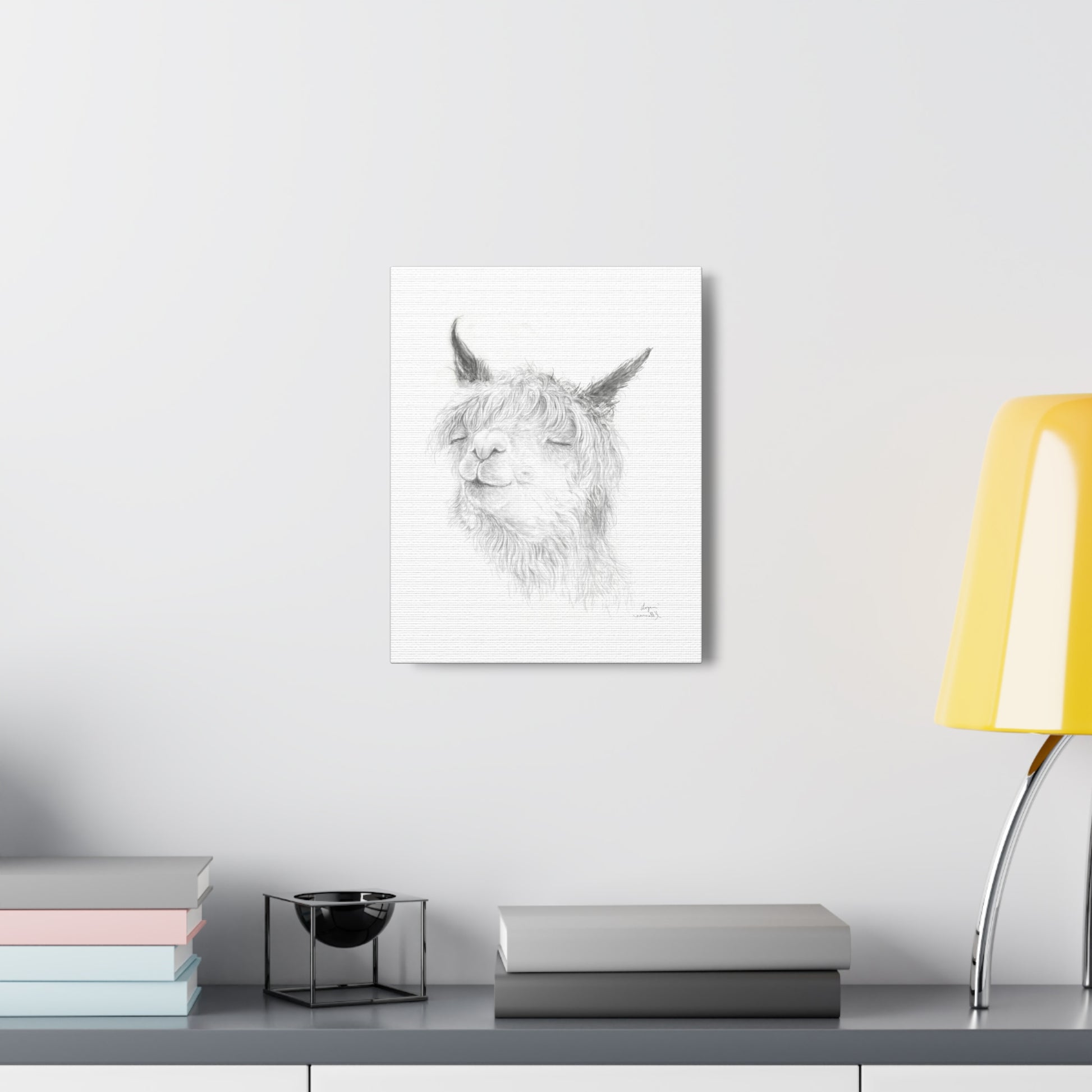LOGAN Llama - Art Canvas