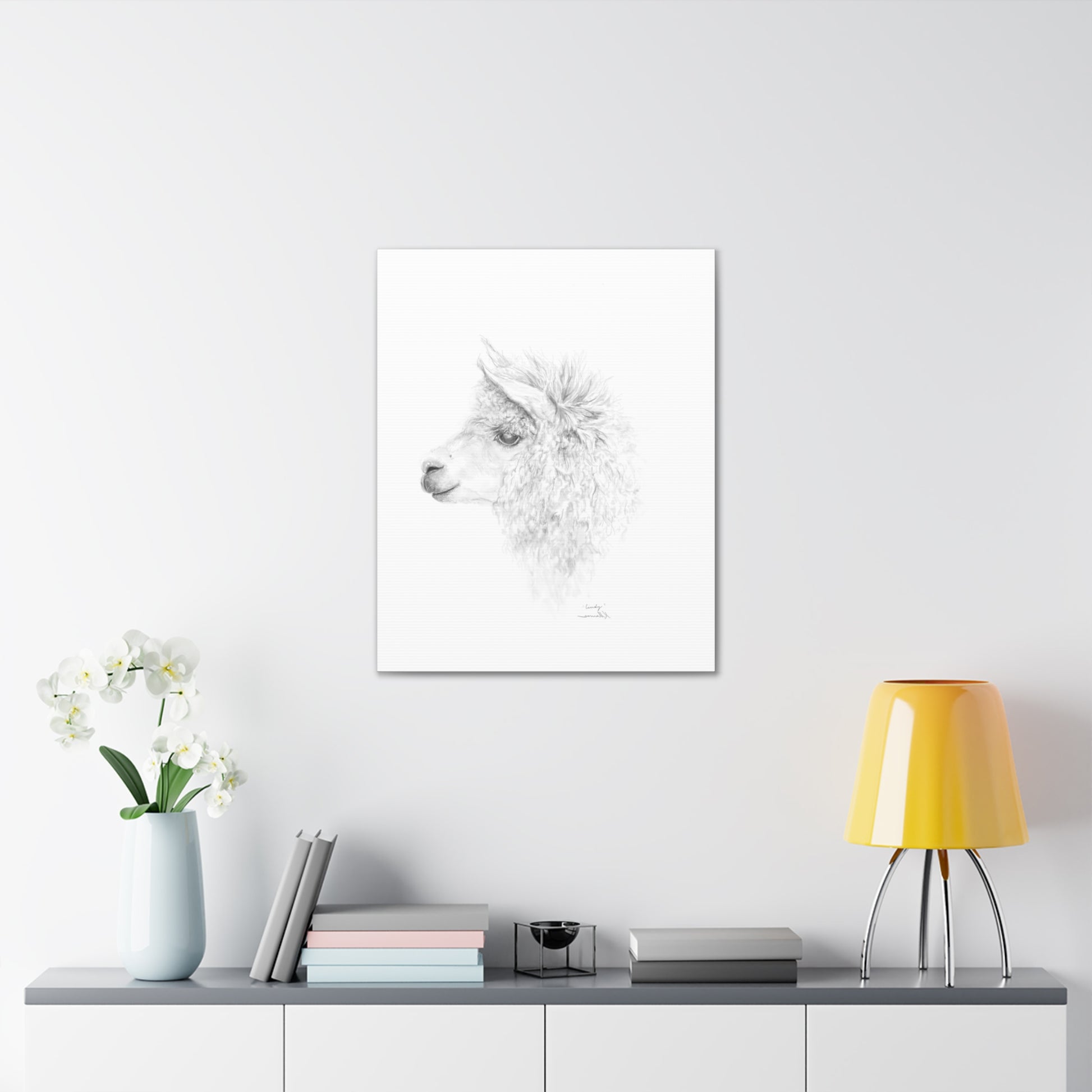 CINDY Llama - Art Canvas