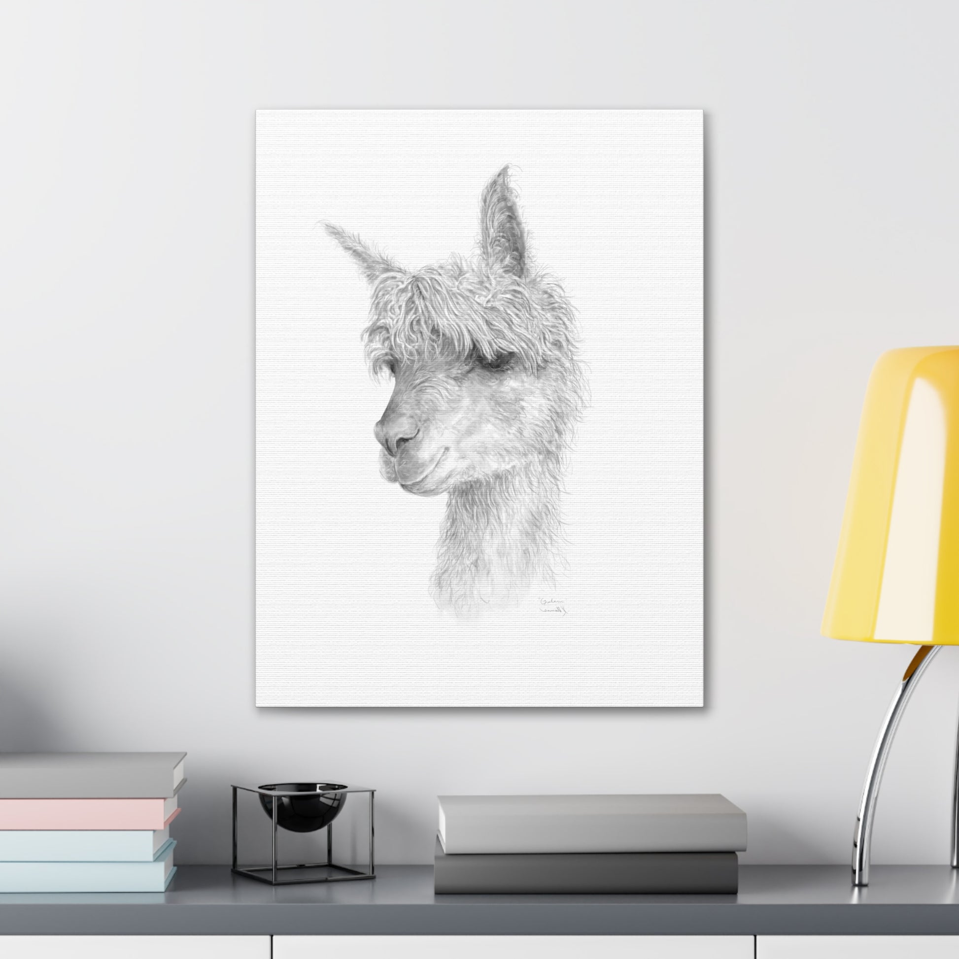 GRAHAM llama- Art Canvas