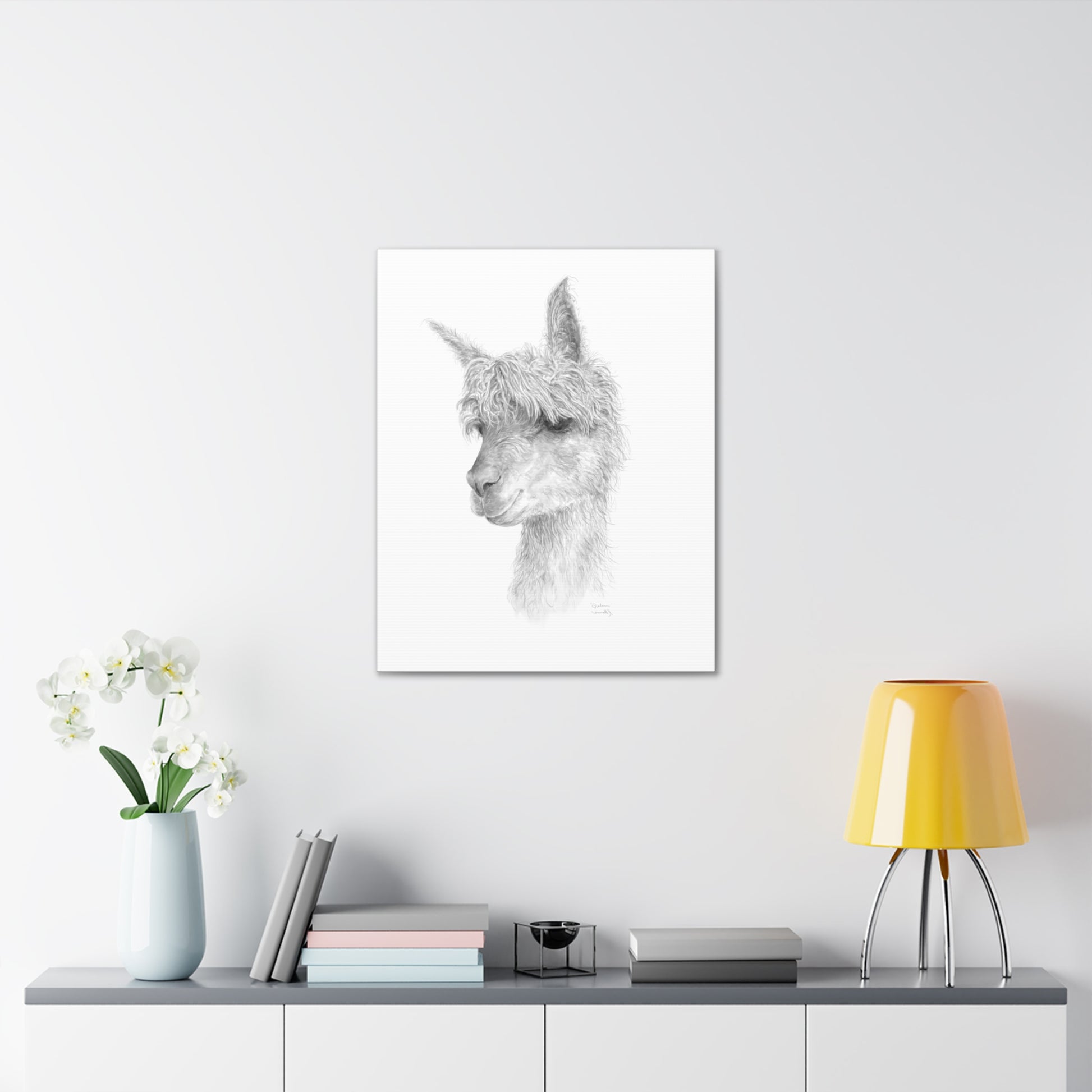 GRAHAM llama- Art Canvas