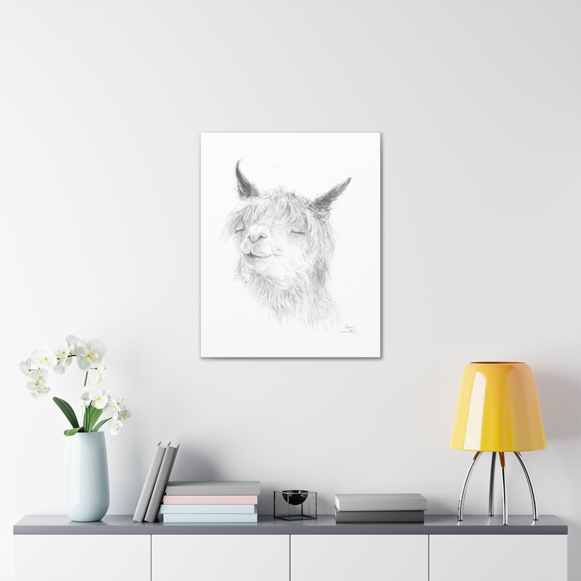 LOGAN Llama - Art Canvas