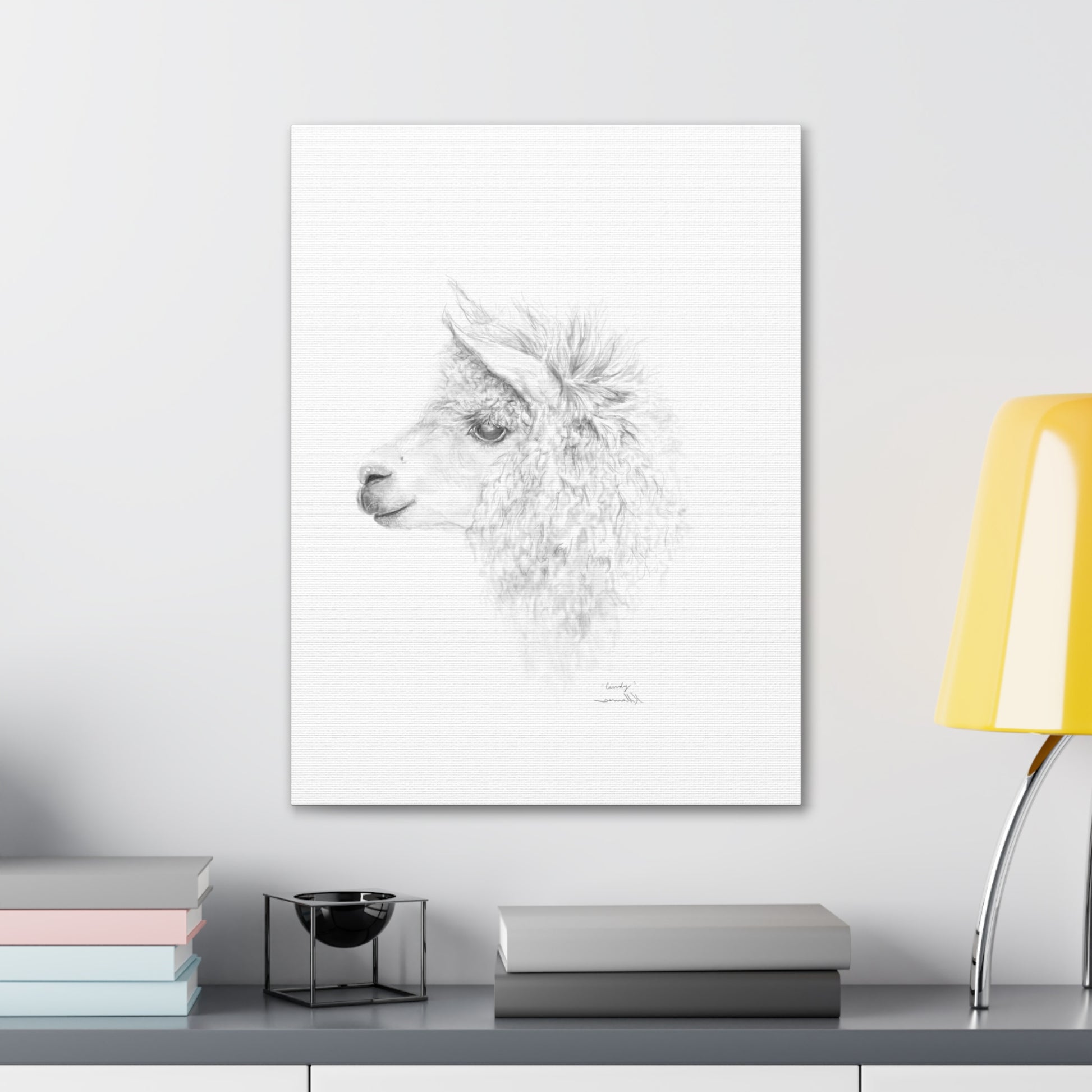 CINDY Llama - Art Canvas