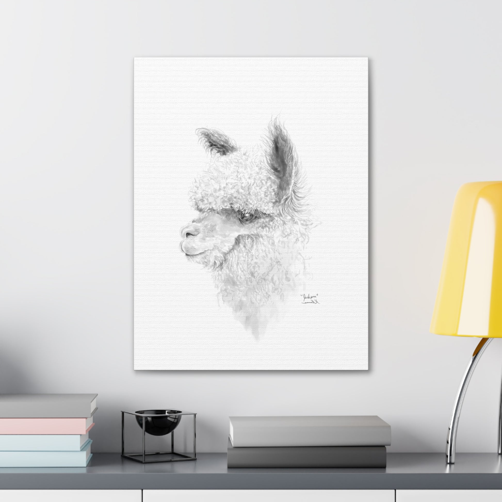 JACKSON Llama - Art Canvas