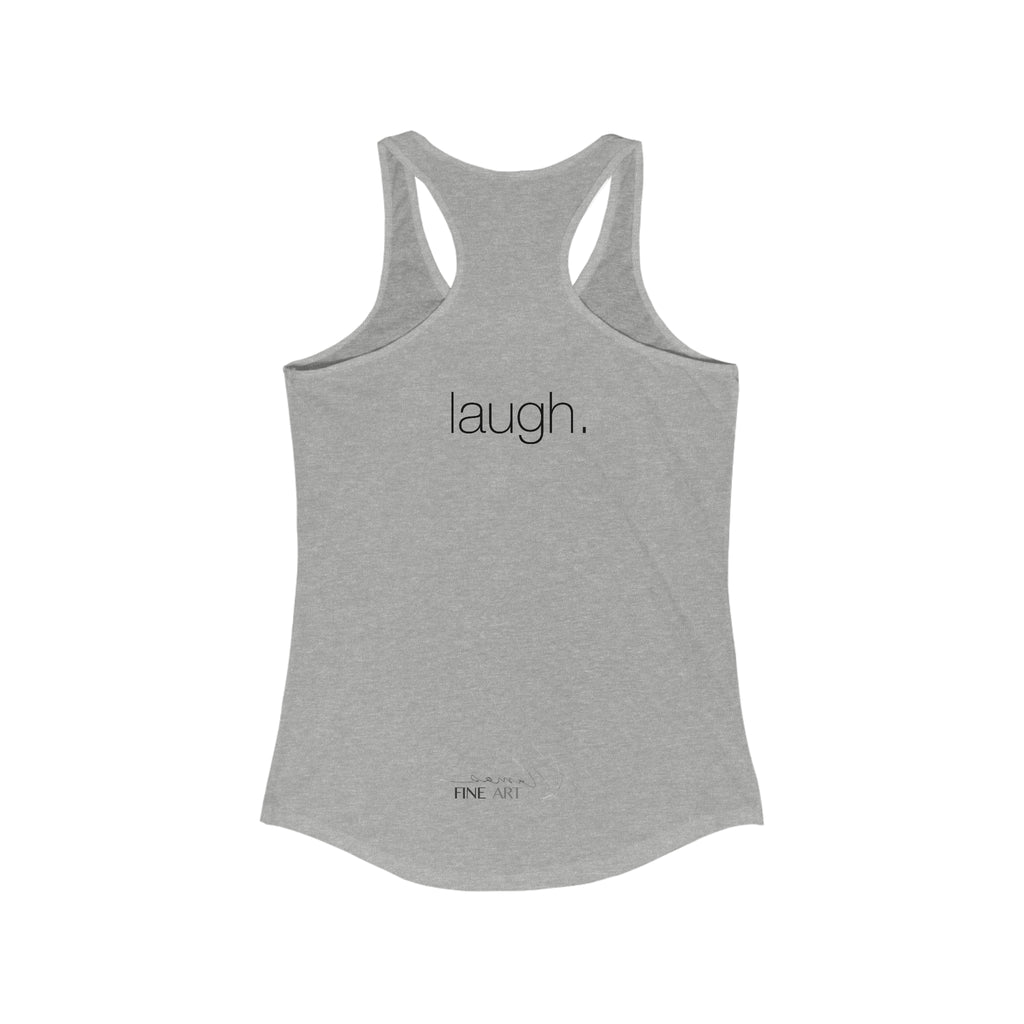 Llama Yoga Tank Top- LAUGH