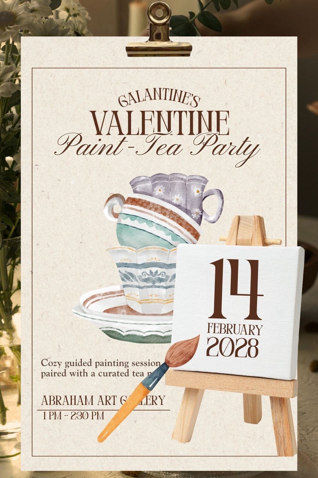 Galentine’s Paint-Tea Party