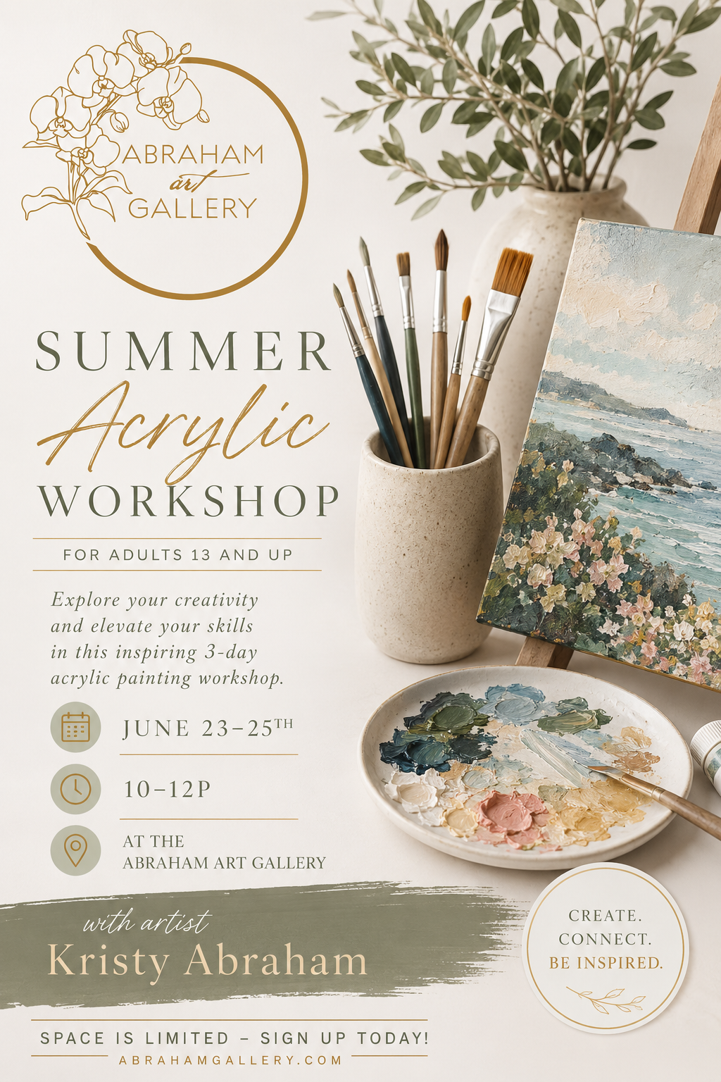 Adult Summer Workshop: Acrylic Painting
