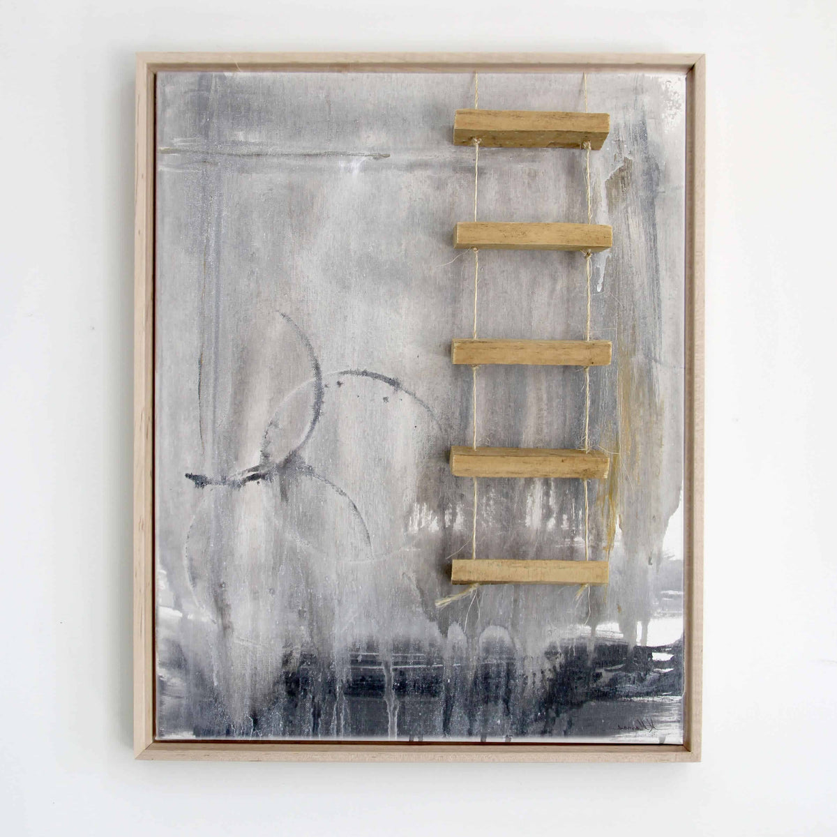 Framed Virtue Ladder 16x20"