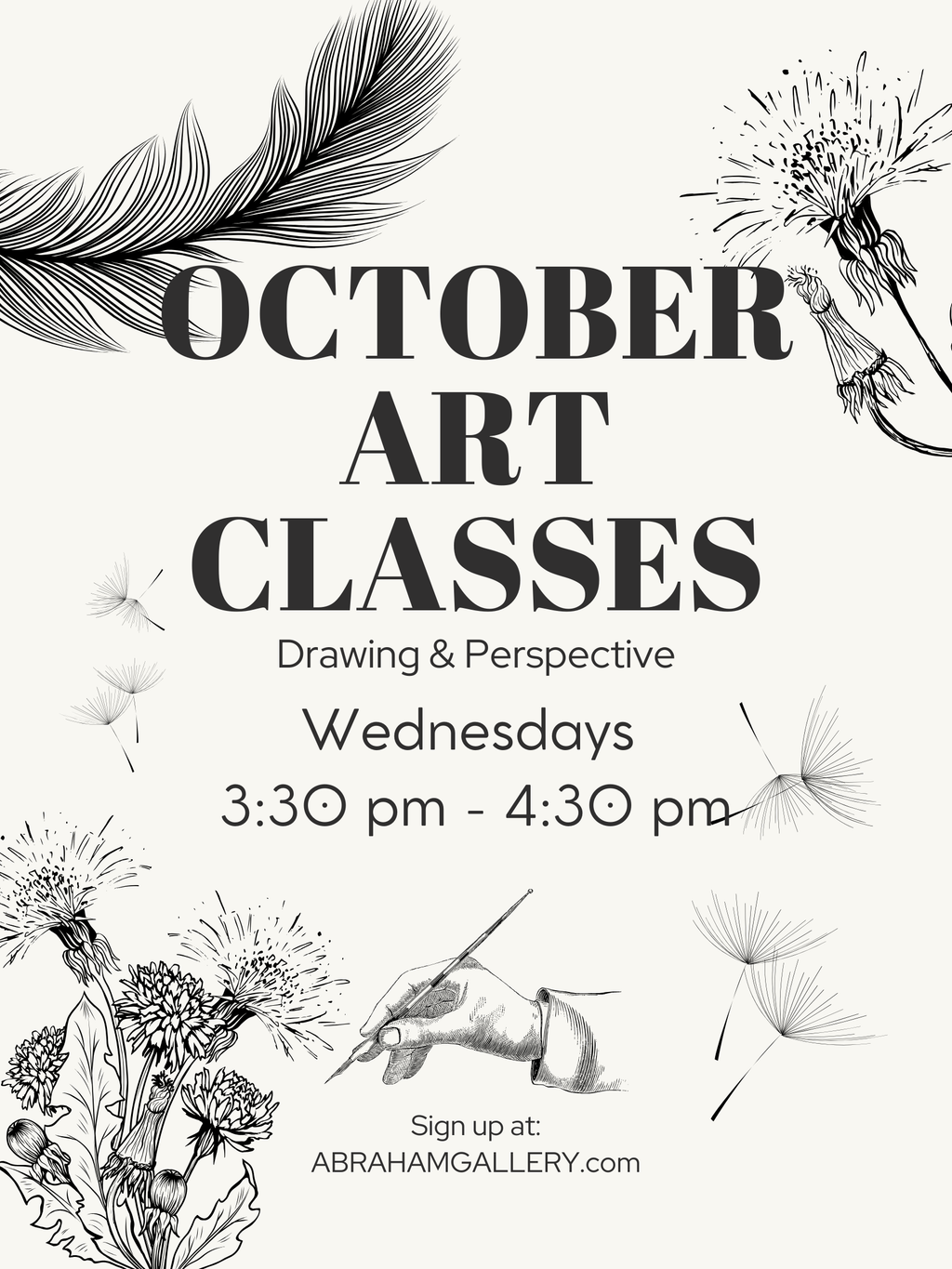 October Art Classes (Youth)