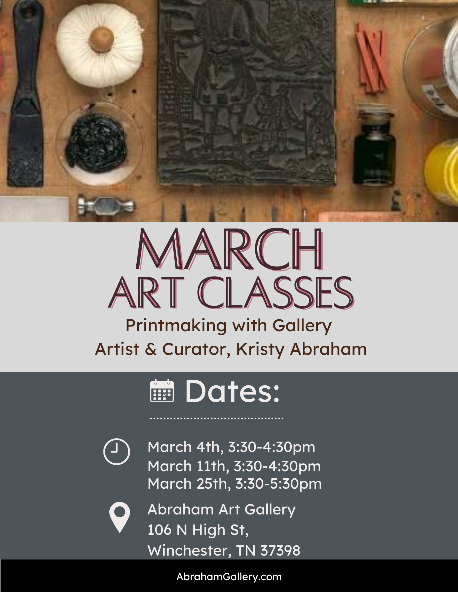 March Art Classes (Youth)