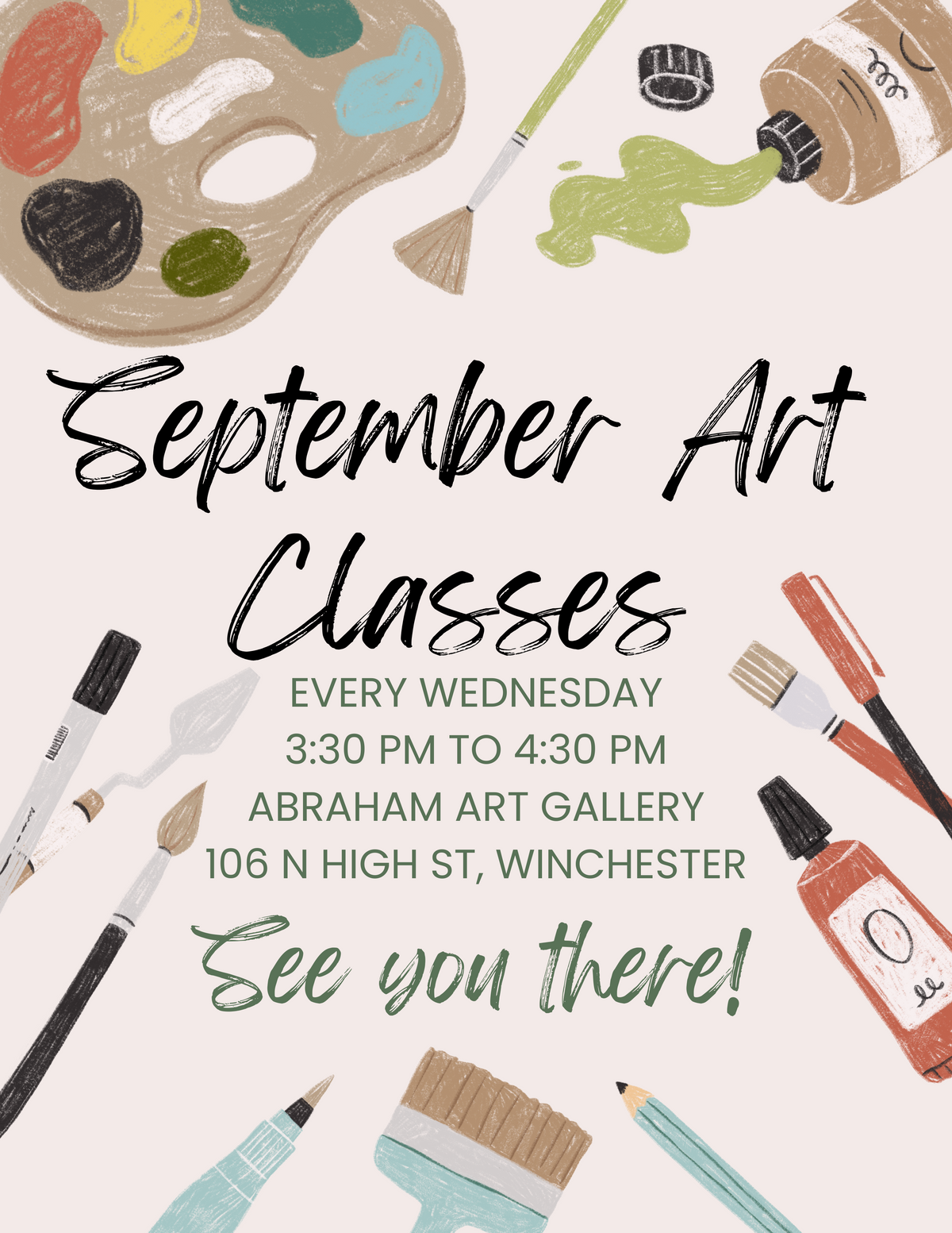 September Art Classes (Youth)