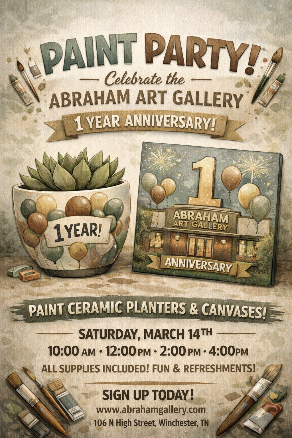 One Year Paint Party!