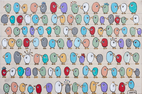 112 Birds All Getting Along