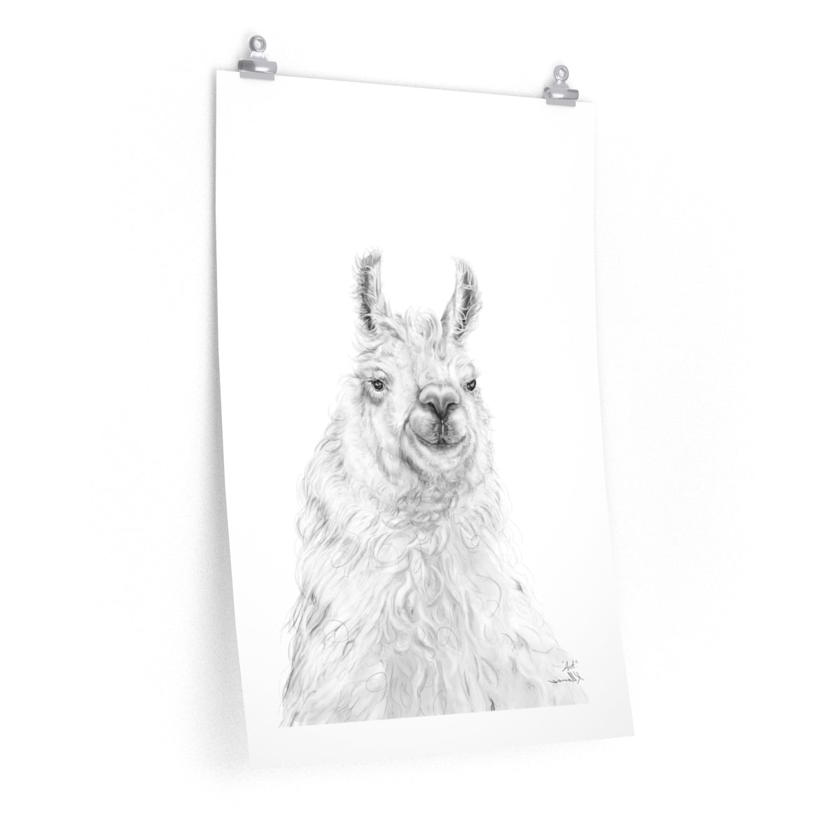 ART Llama- Art Paper Print