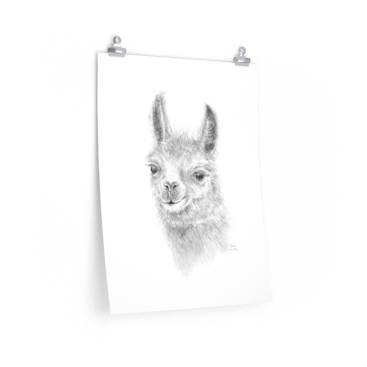 SARA Llama- Art Paper Print