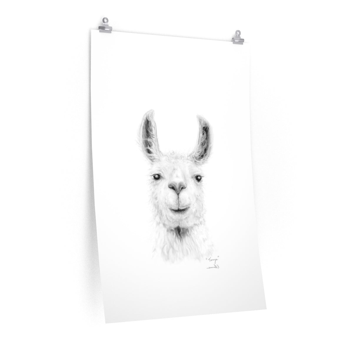 TANYA Llama- Art Paper Print