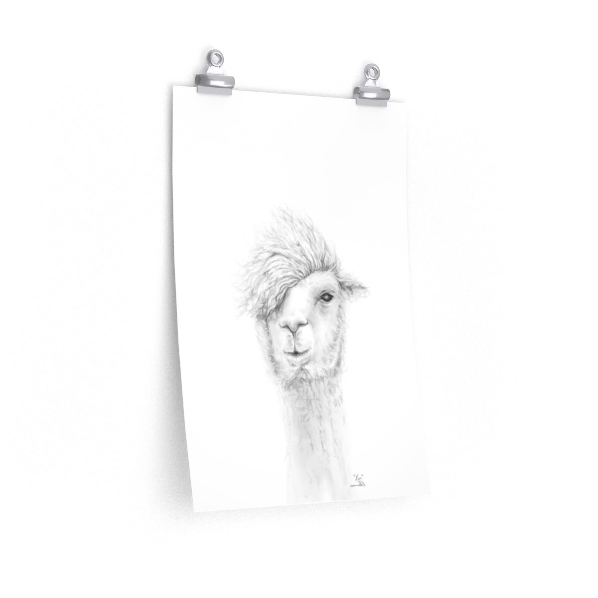 KEN Llama- Art Paper Print