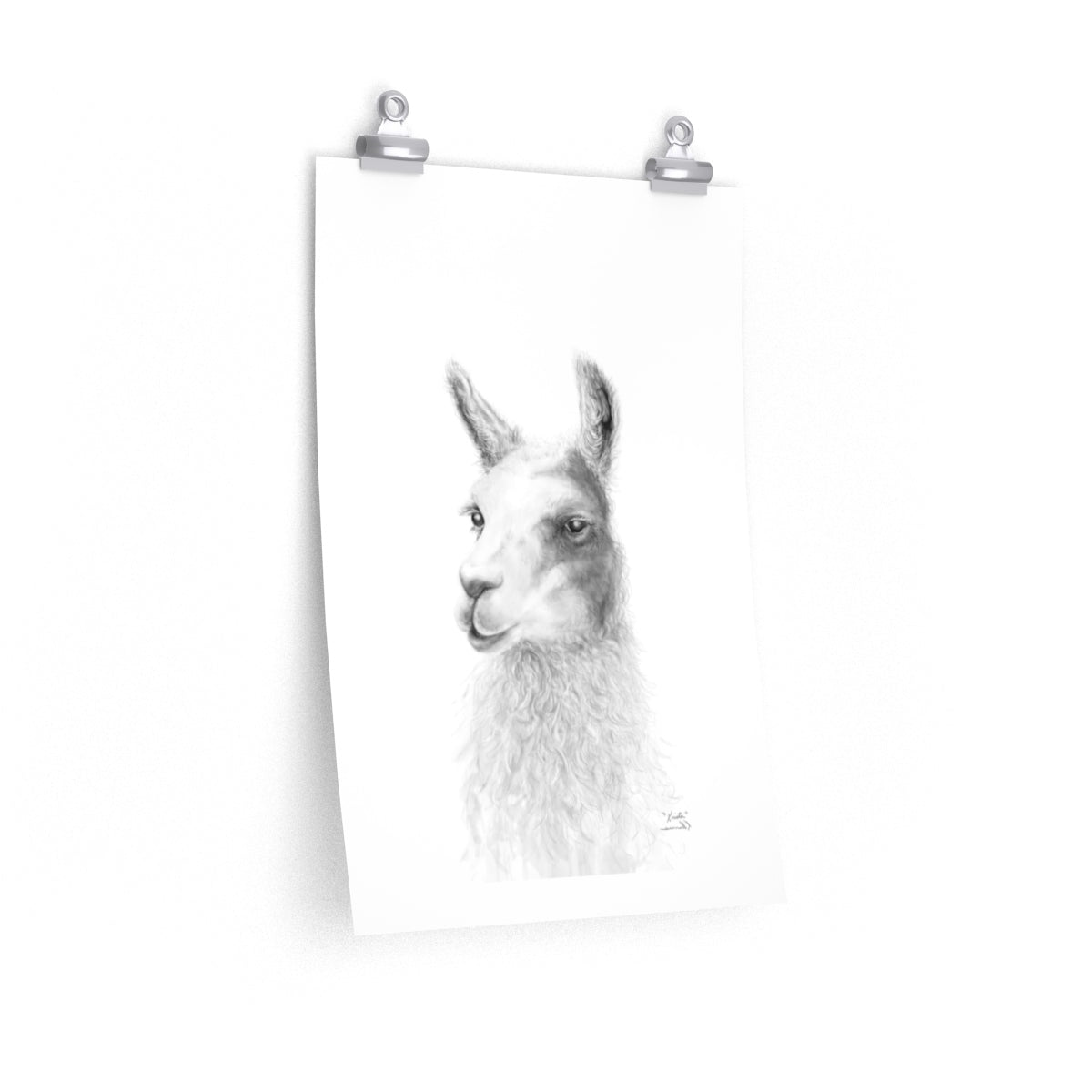KRISTA Llama- Art Paper Print