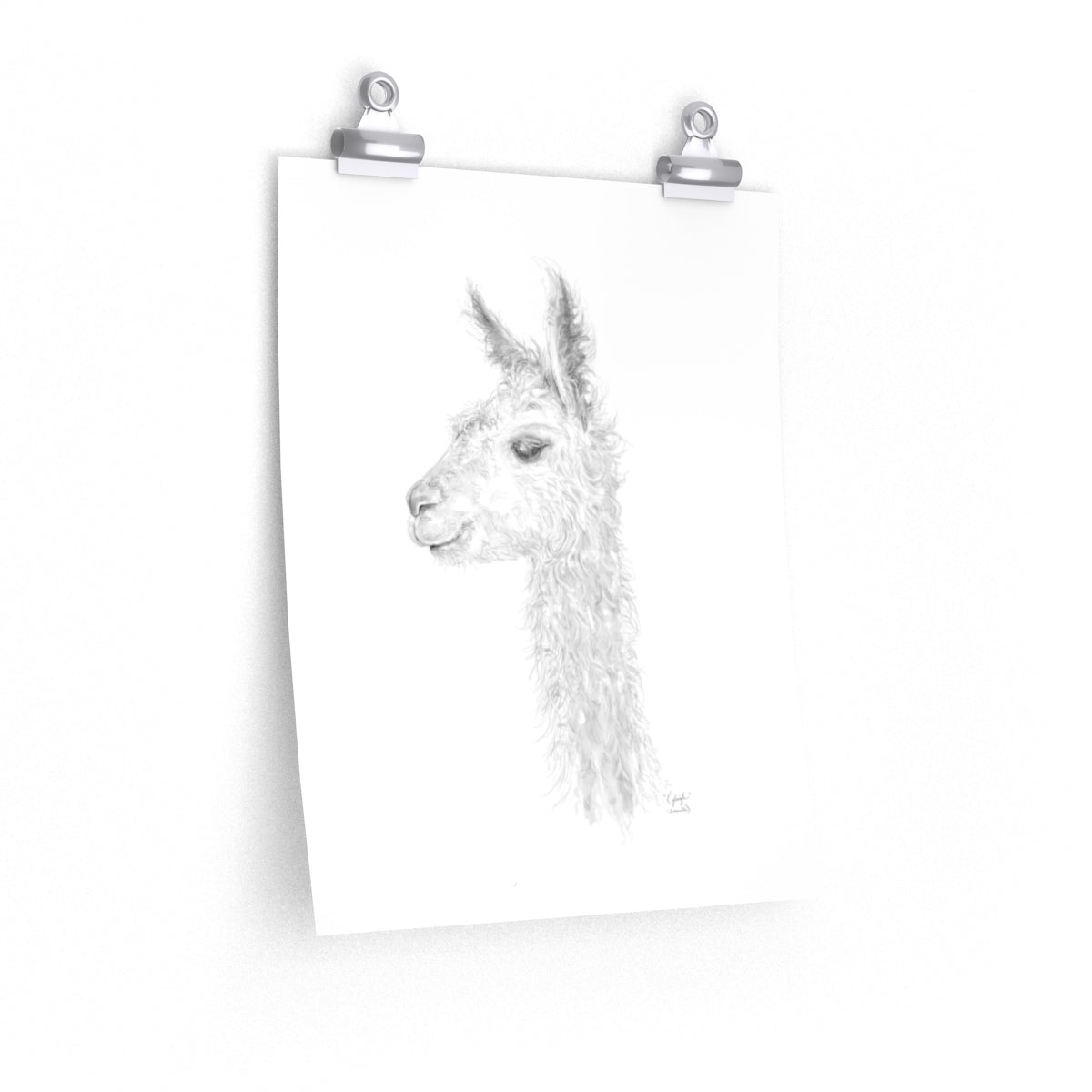 KYLEIGH Llama- Art Paper Print