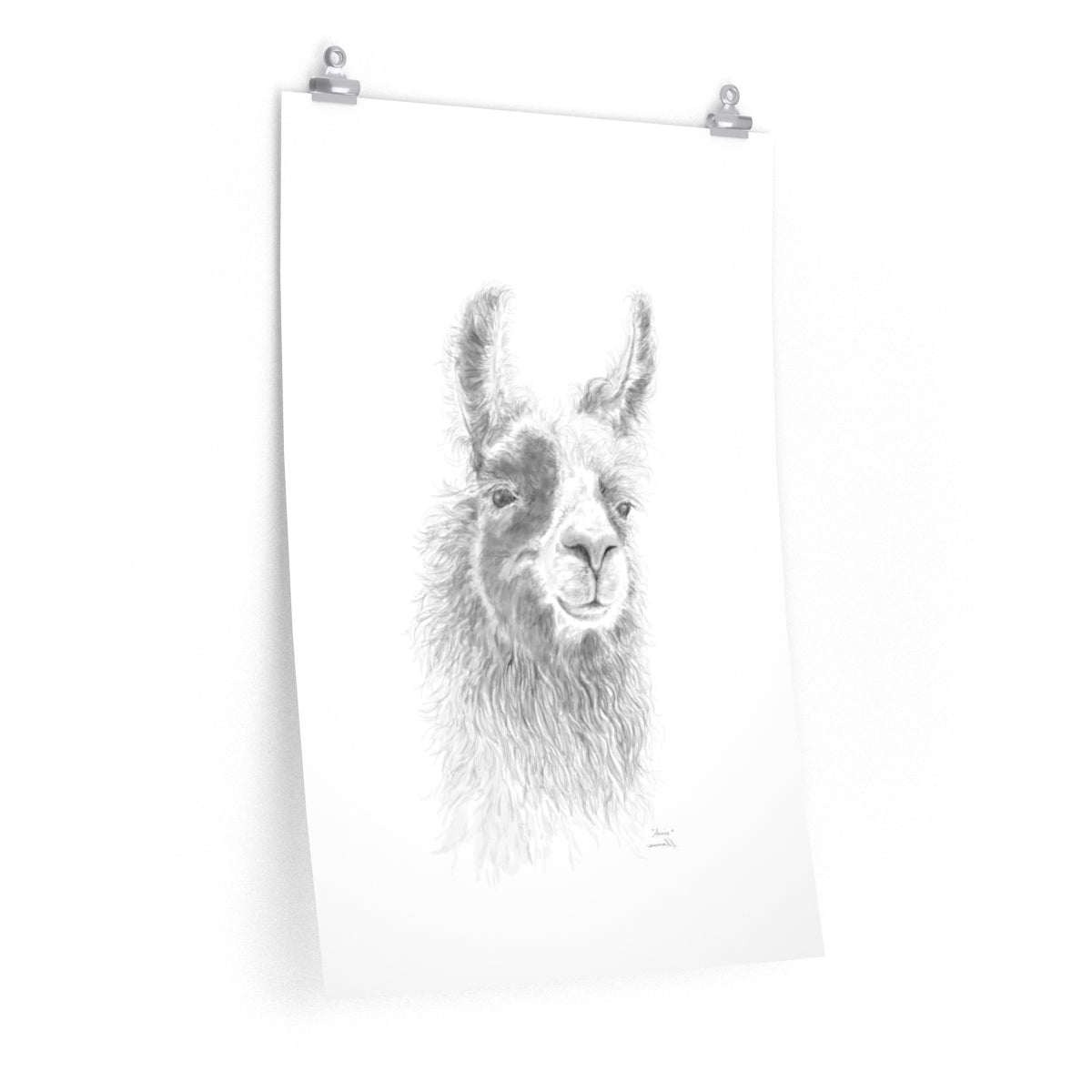 ANNIE Llama- Art Paper Print