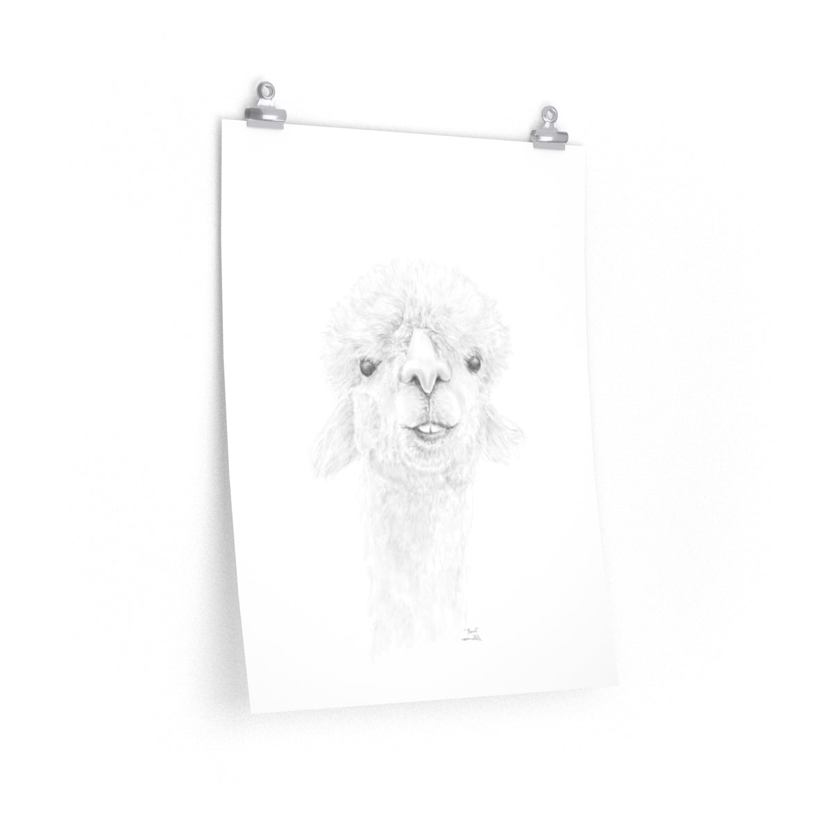 PEARL Llama- Art Paper Print