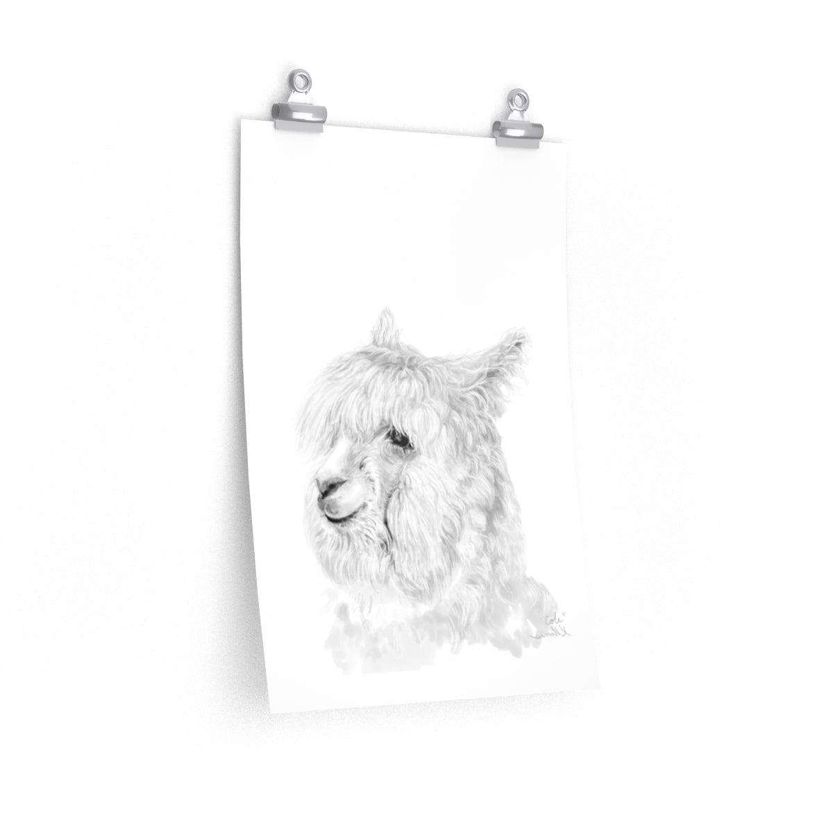 COLE Llama- Art Paper Print