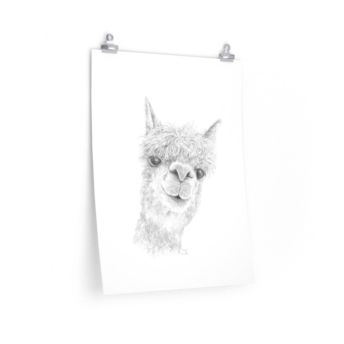 KENLEY Llama- Art Paper Print
