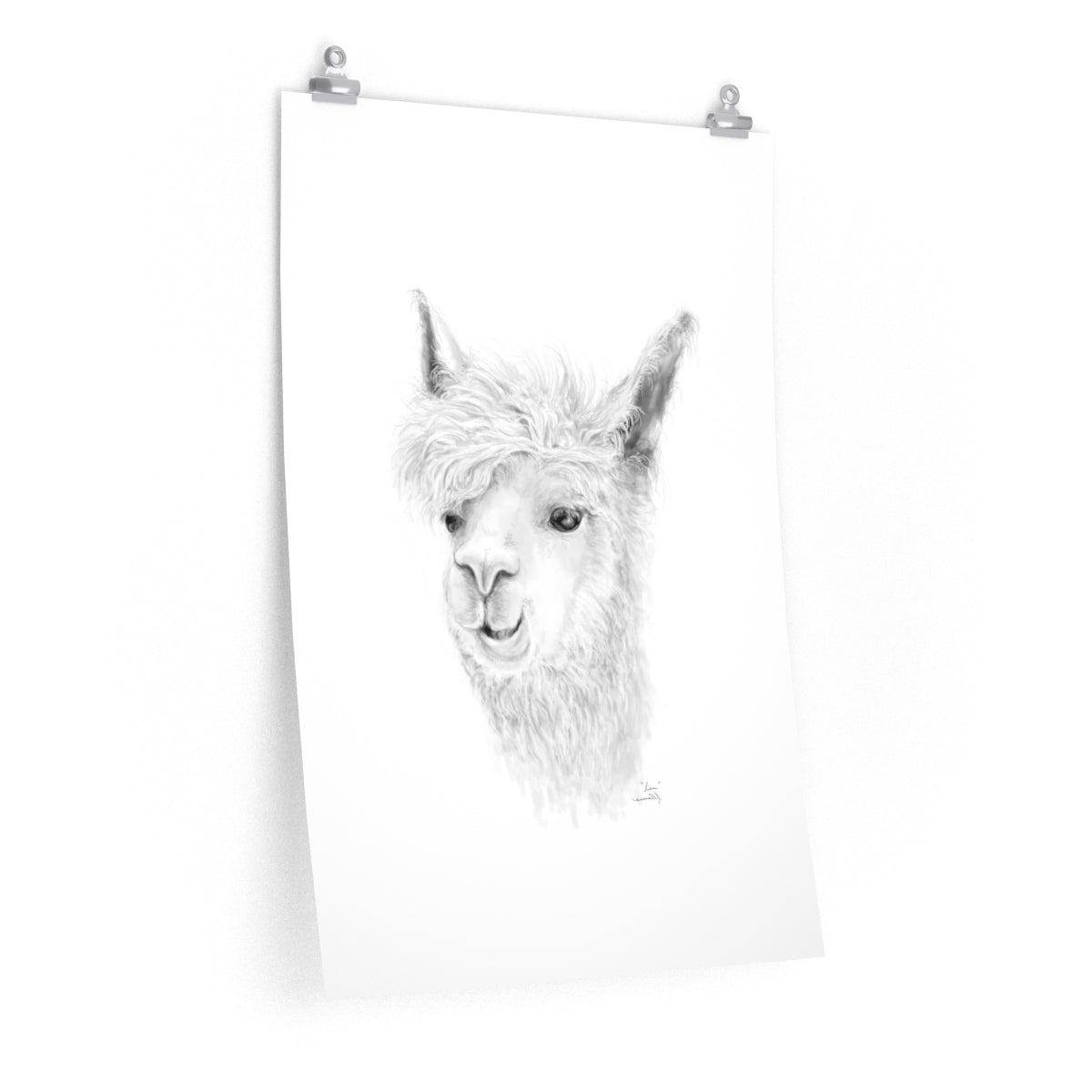 LIAM Llama- Art Paper Print