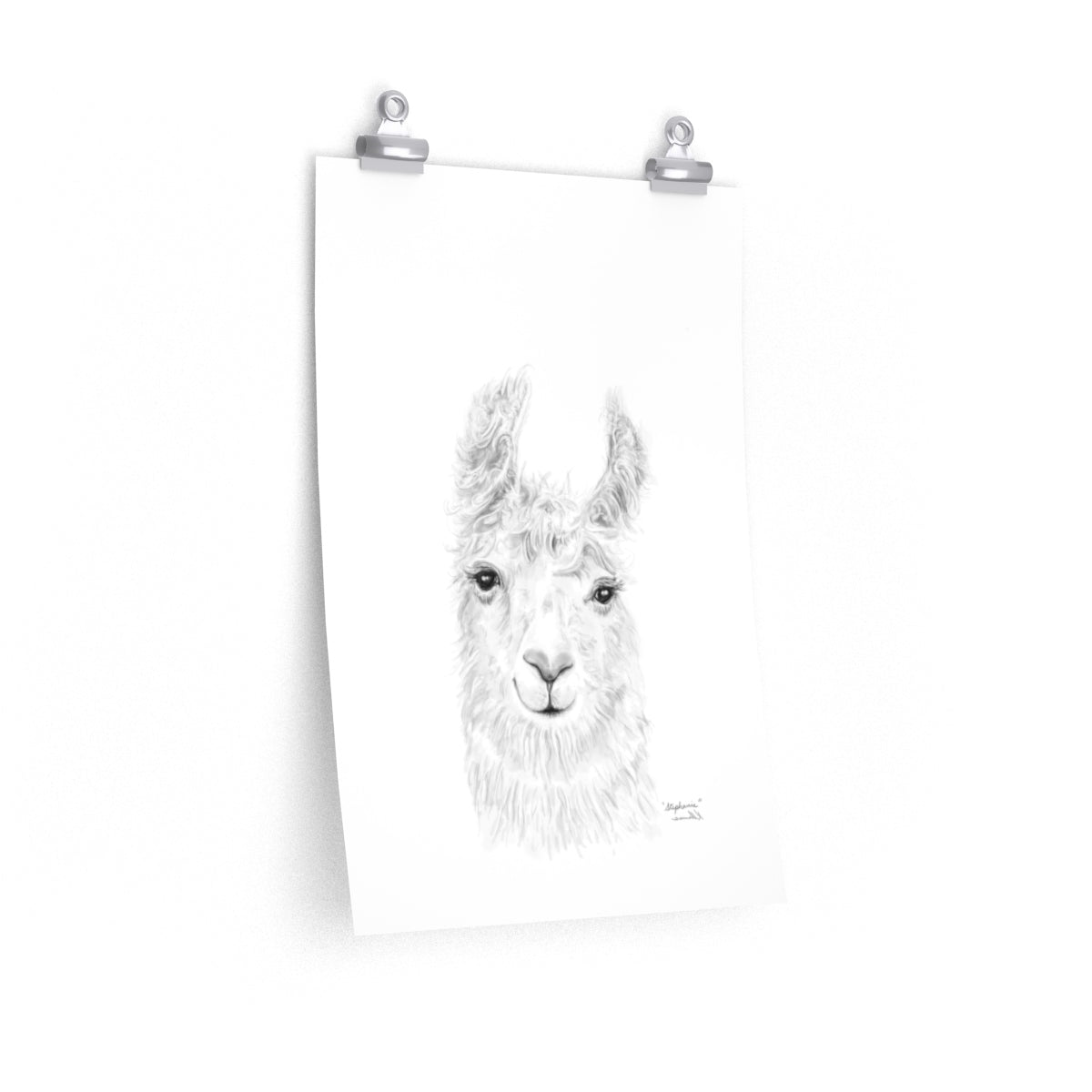 STEPHANIE Llama- Art Paper Print