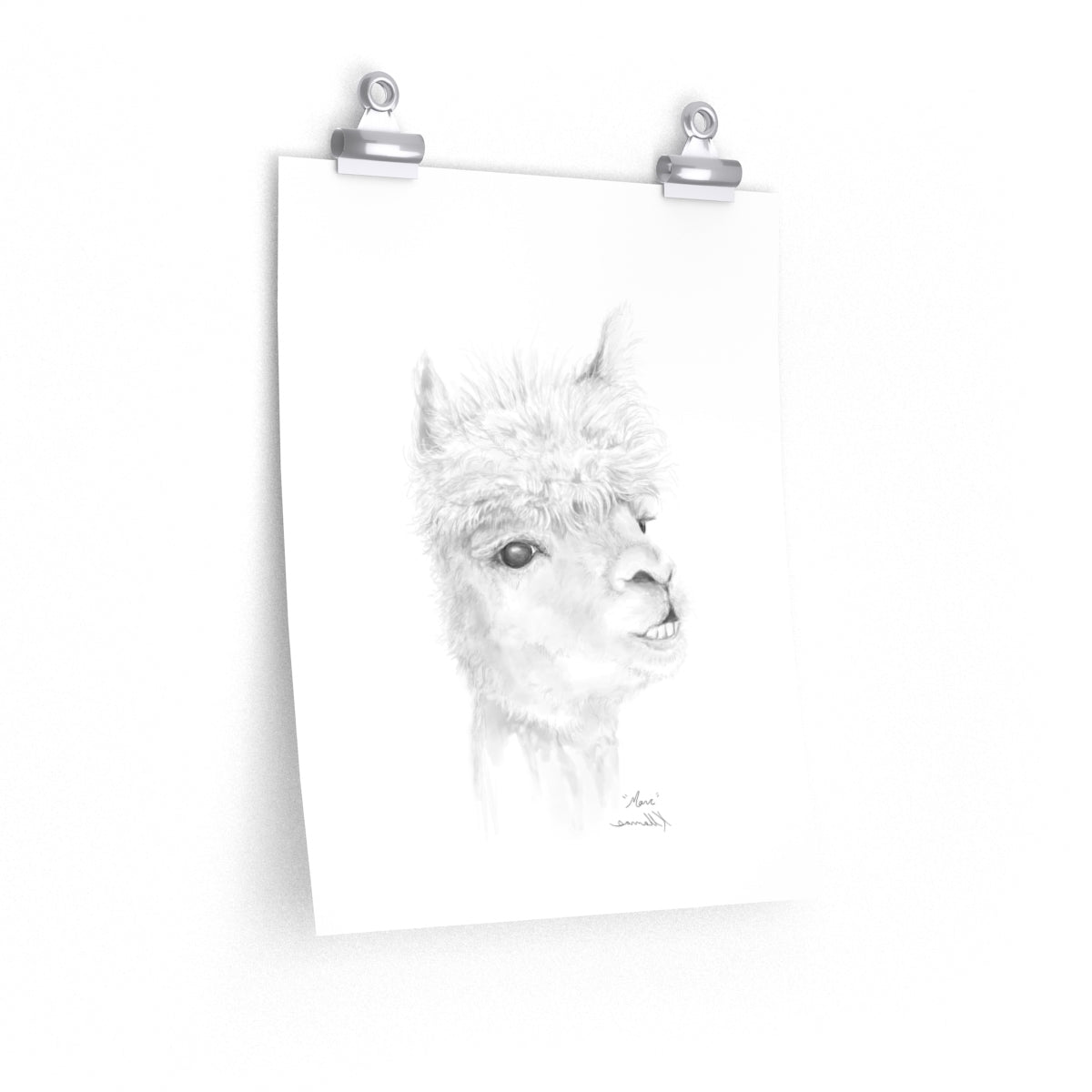 MARC Llama- Art Paper Print