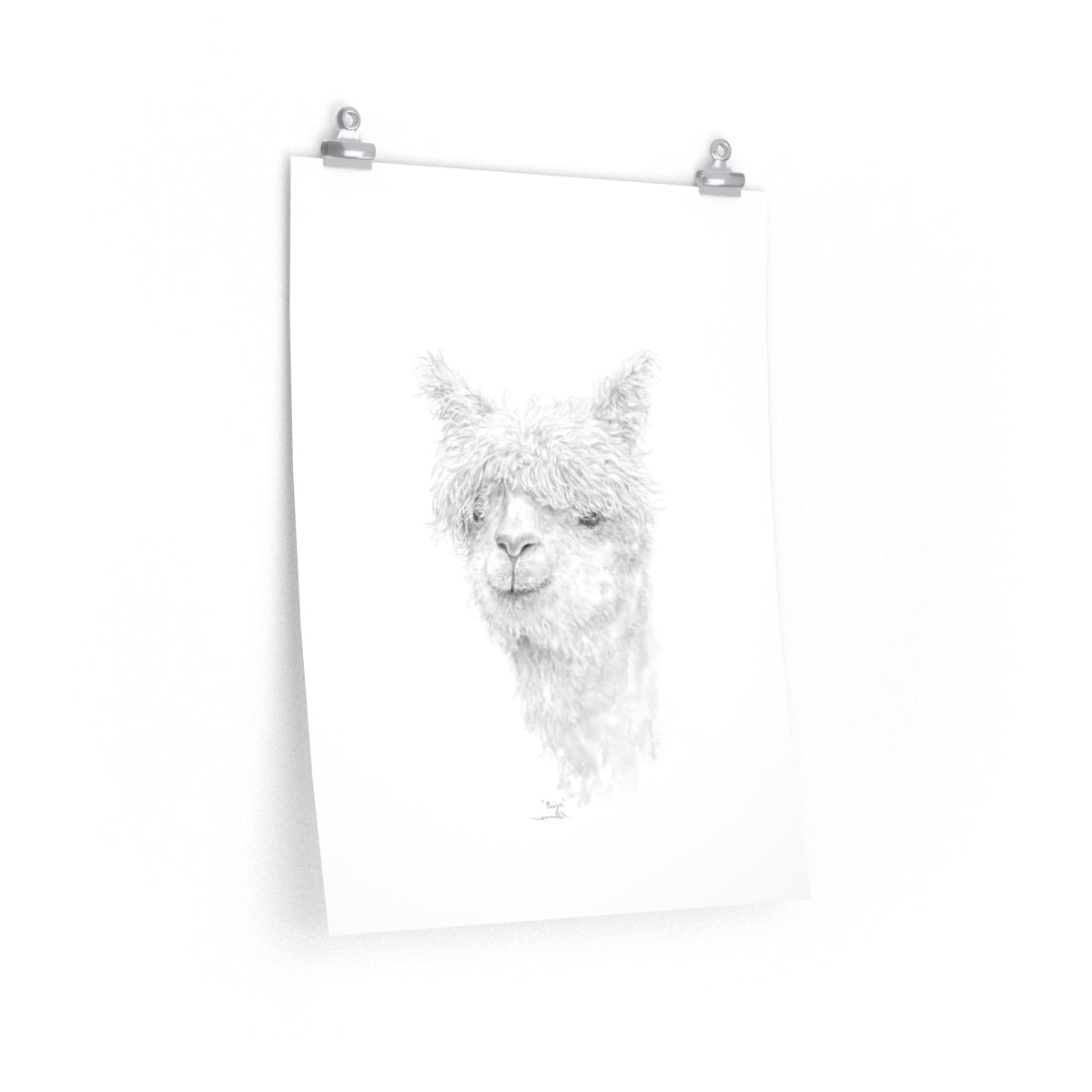 PRIYA Llama- Art Paper Print