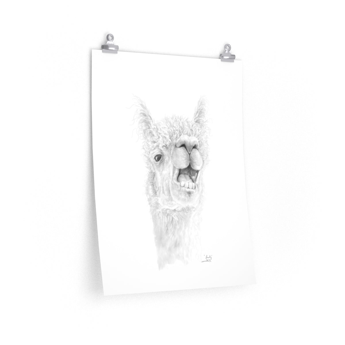 LANTY Llama- Art Paper Print