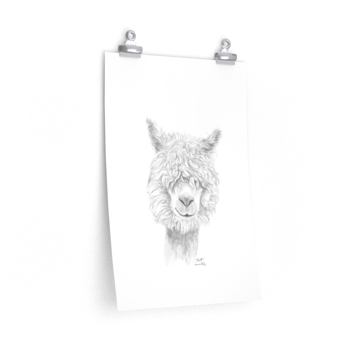 MATT Llama- Art Paper Print