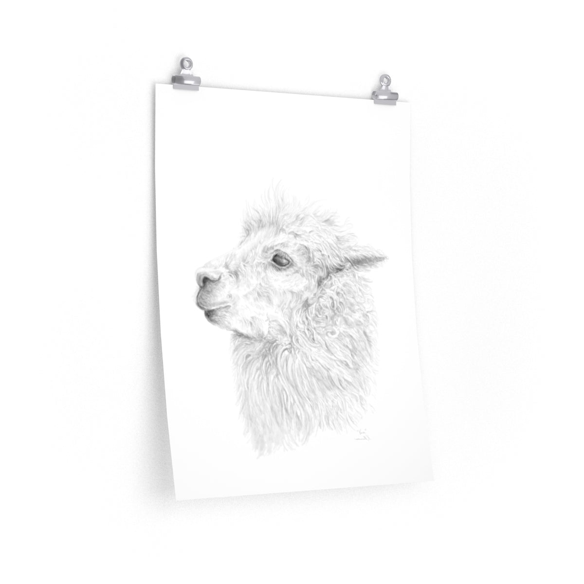 VERA Llama- Art Paper Print
