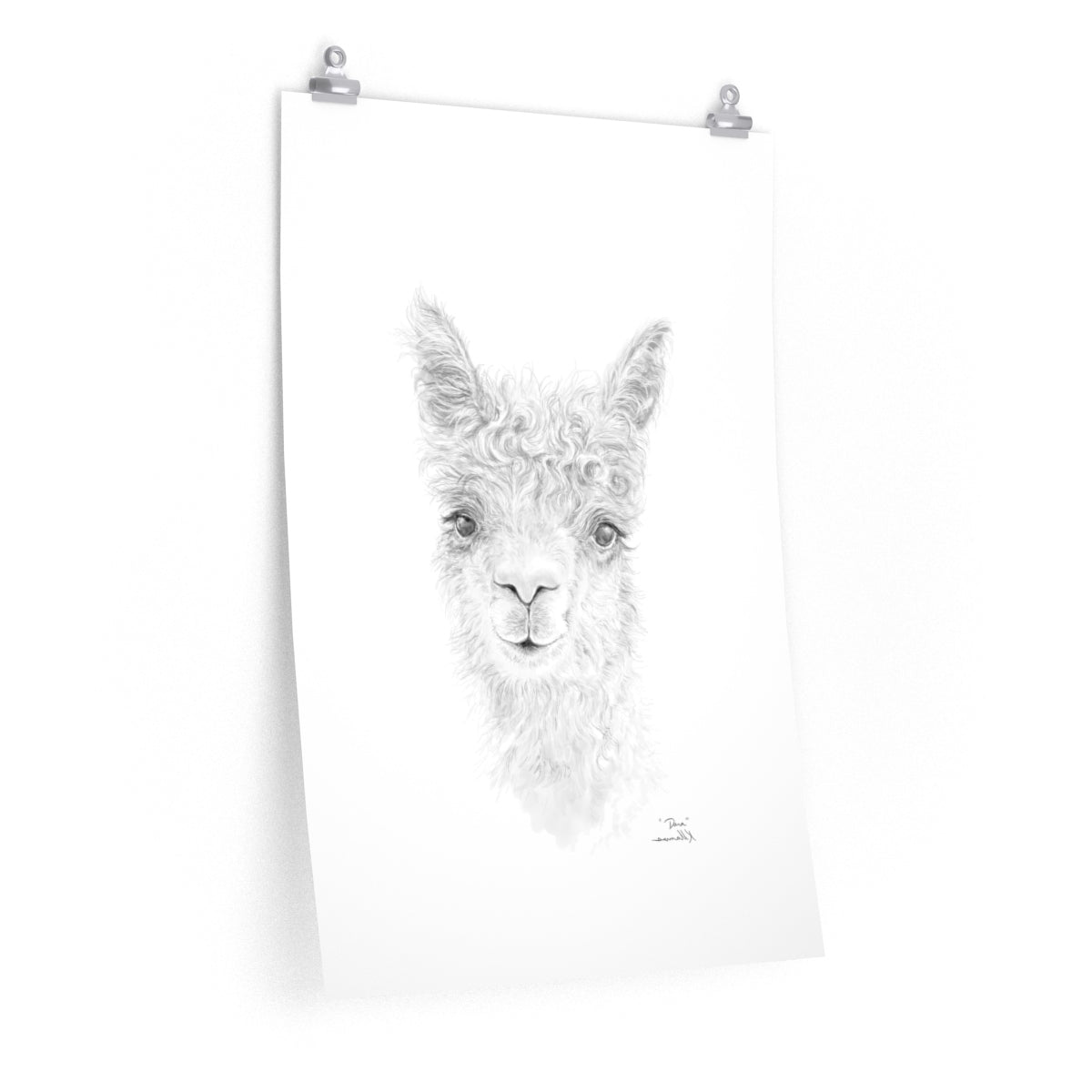 DARA Llama- Art Paper Print