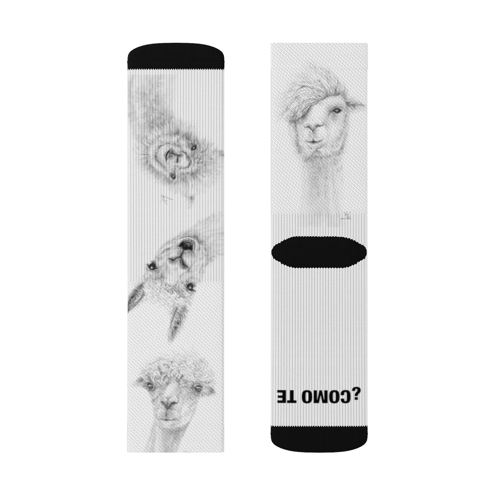 Llama Art Socks | ¿Como te Llamas?
