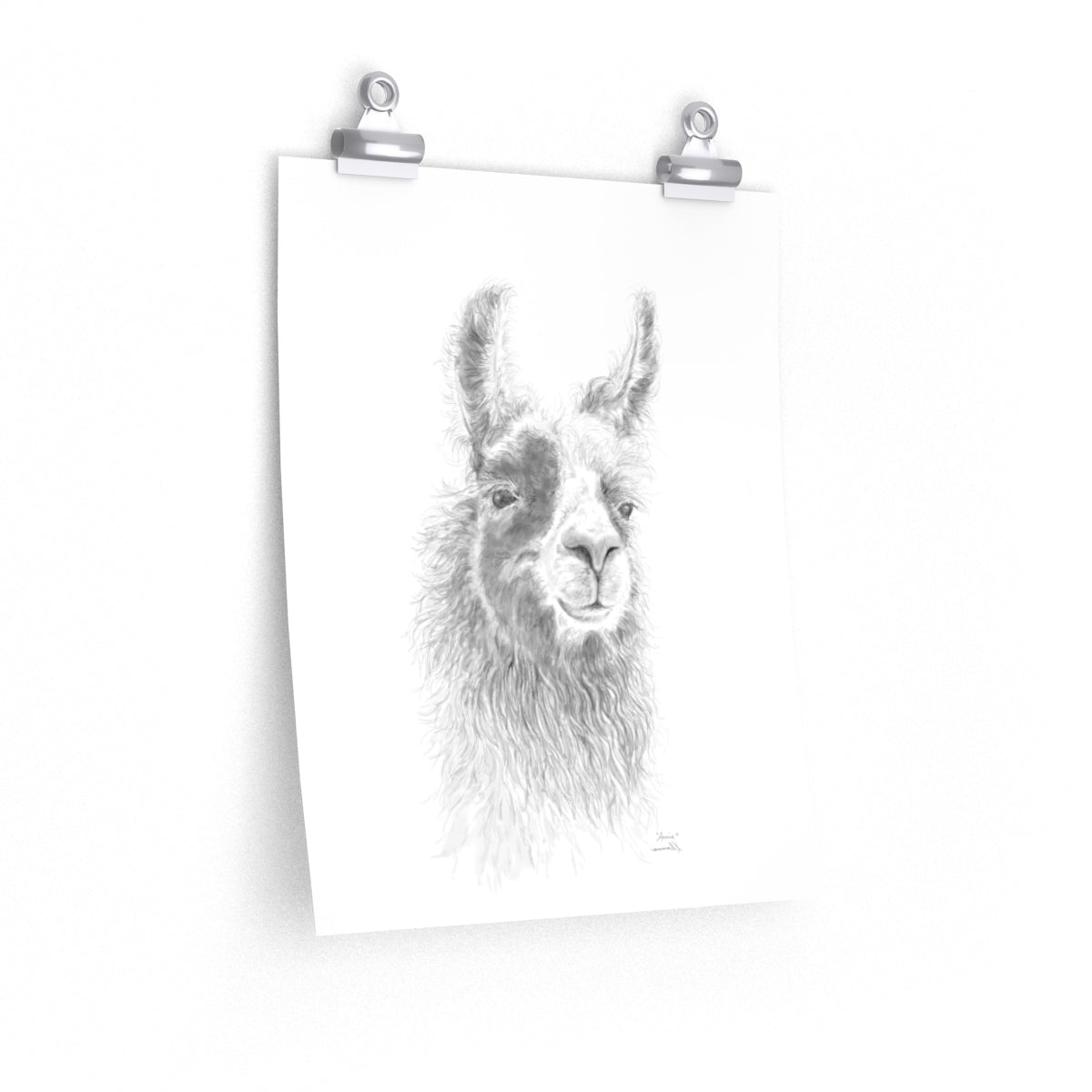 ANNIE Llama- Art Paper Print