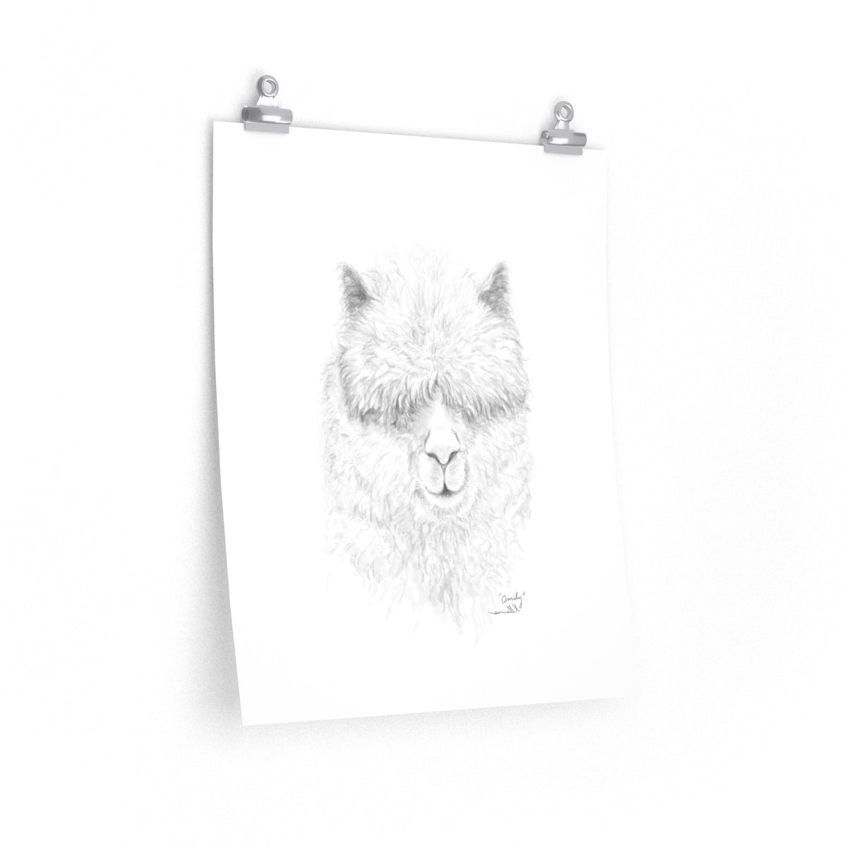 OMILY Llama- Art Paper Print
