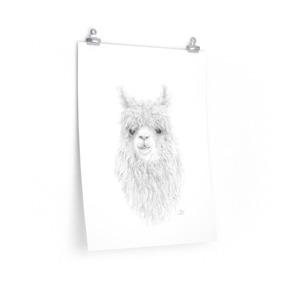 MARY Llama- Art Paper Print