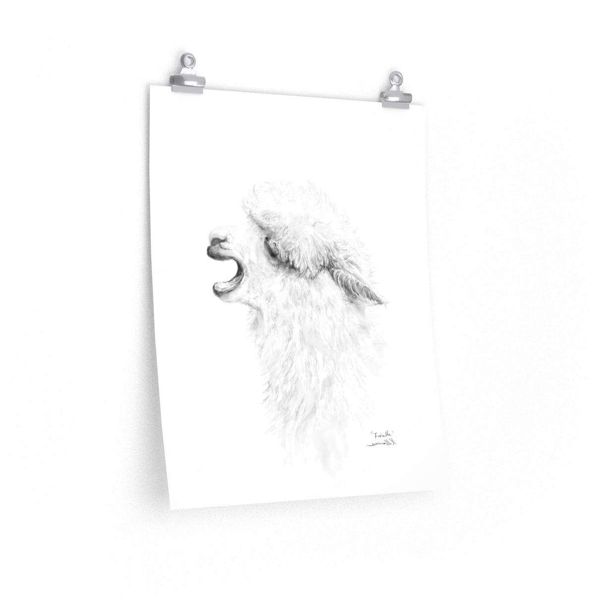 FIORELLA Llama- Art Paper Print